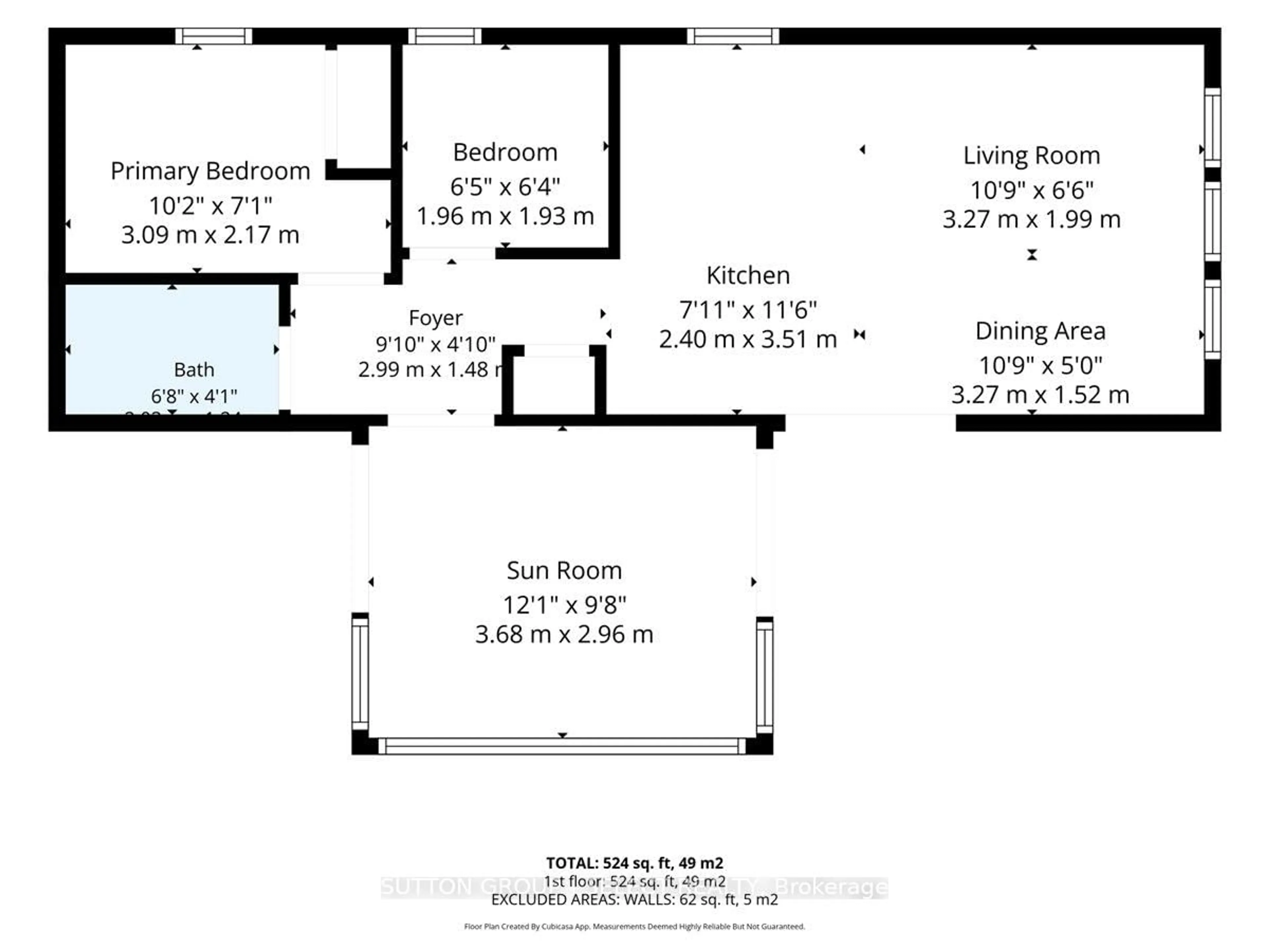 Floor plan for 8685 Rock Glen Rd #403, Lambton Shores Ontario N0M 1B0