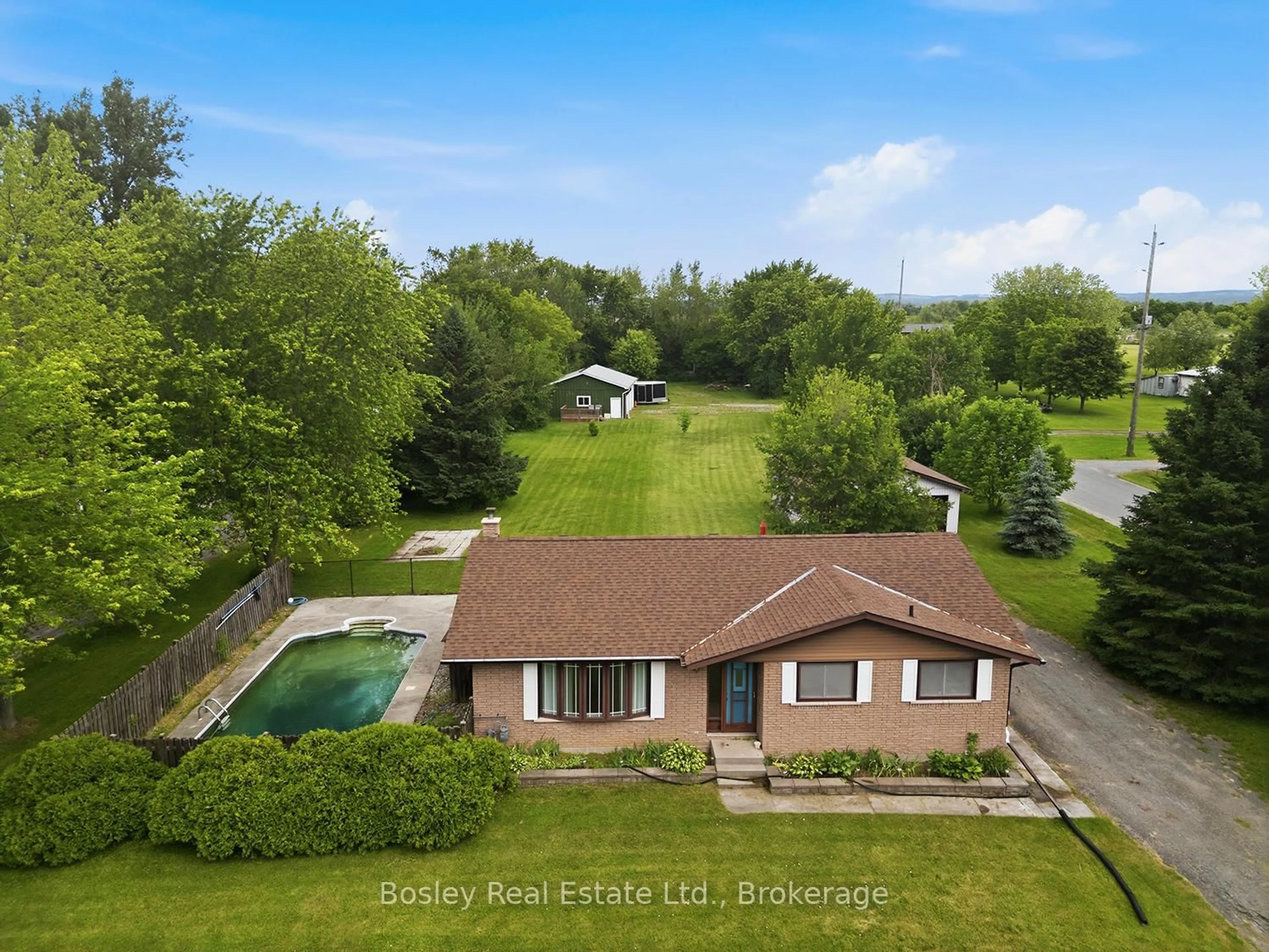 A pic from outside/outdoor area/front of a property/back of a property/a pic from drone, water/lake/river/ocean view for 4598 Marsh Rd, Port Hope Ontario L1A 3V7