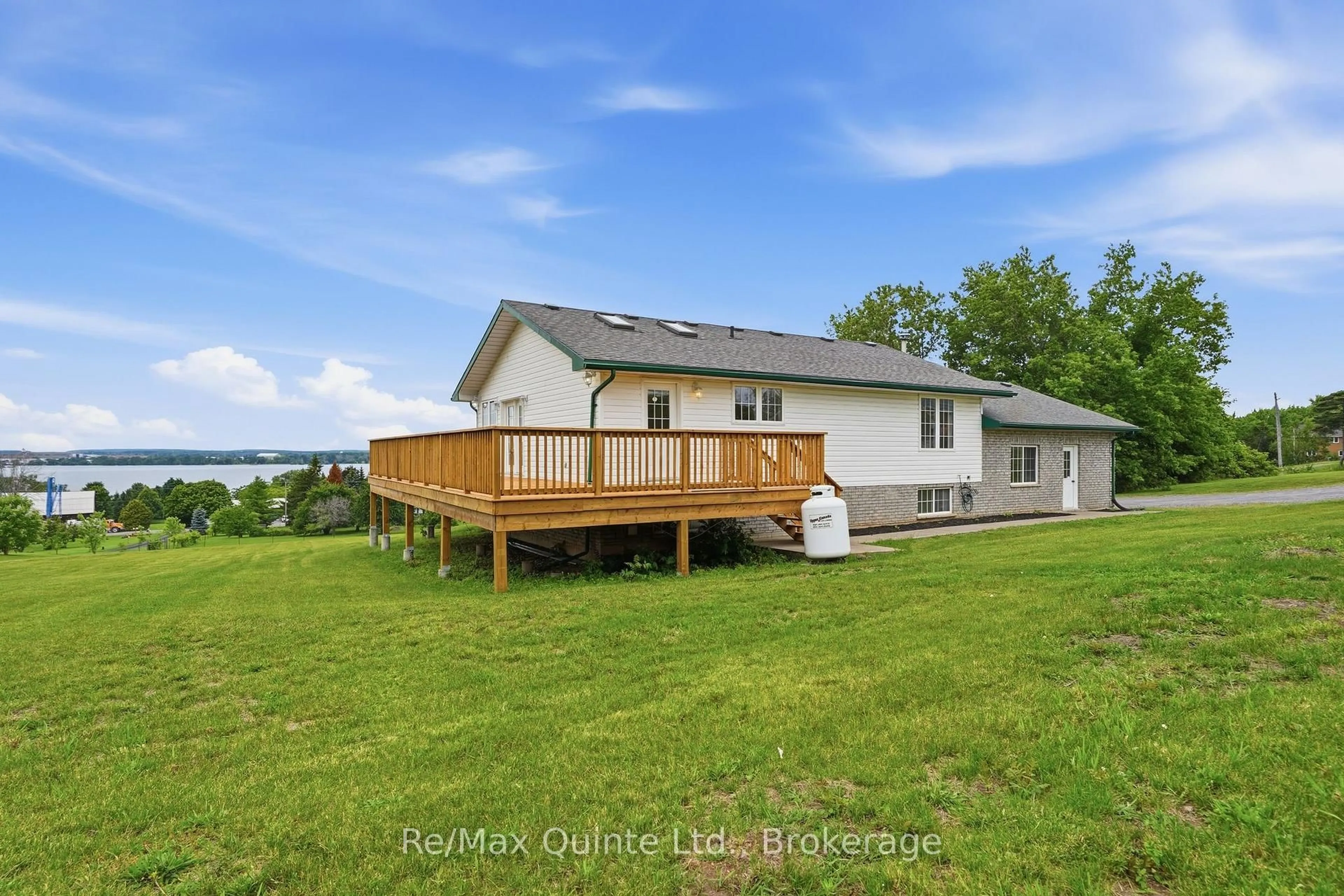 A pic from outside/outdoor area/front of a property/back of a property/a pic from drone, water/lake/river/ocean view for 745 Weese Rd, Prince Edward County Ontario K0K 1L0