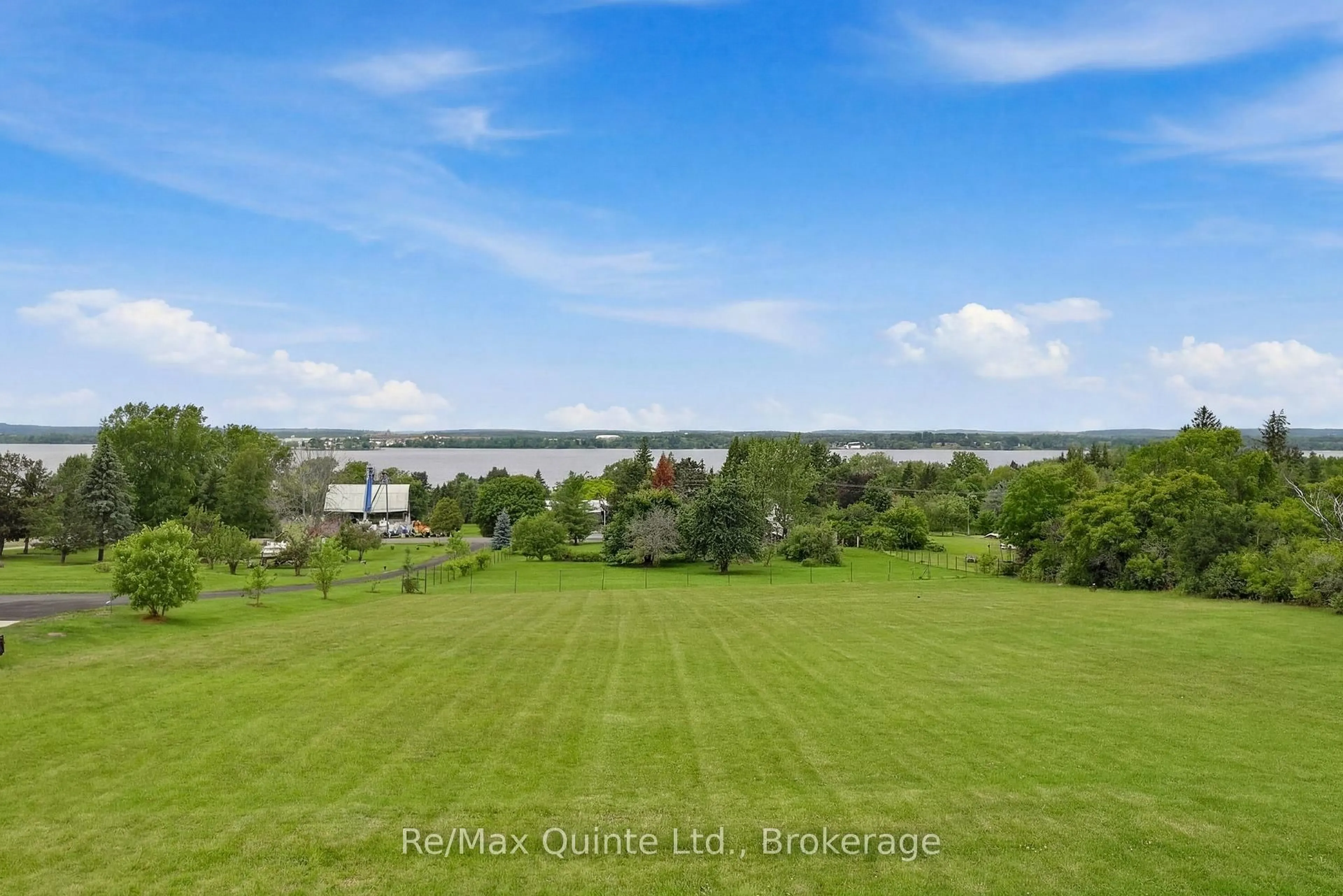 A pic from outside/outdoor area/front of a property/back of a property/a pic from drone, water/lake/river/ocean view for 745 Weese Rd, Prince Edward County Ontario K0K 1L0