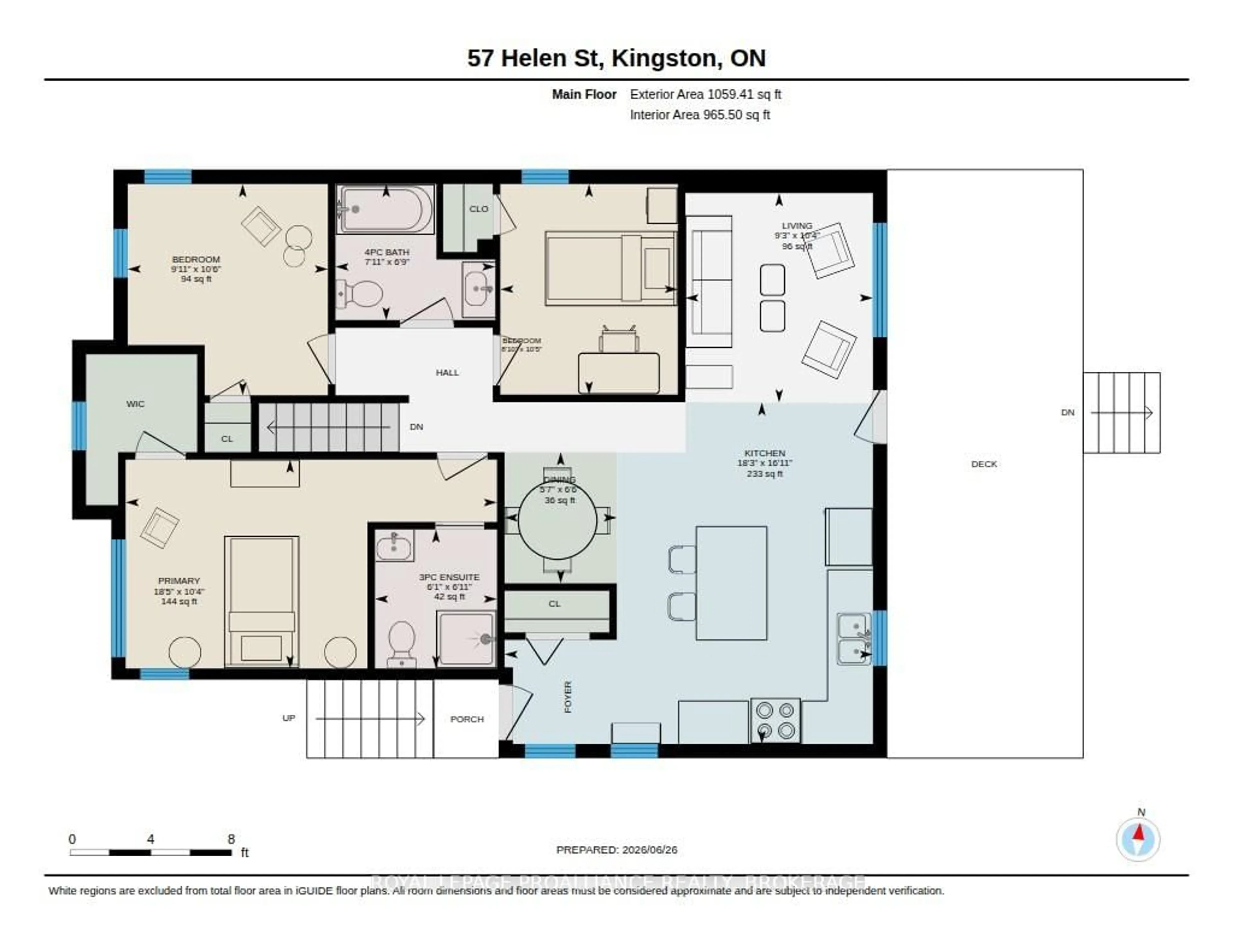 Floor plan for 57 Helen St, Kingston Ontario K7L 4P2