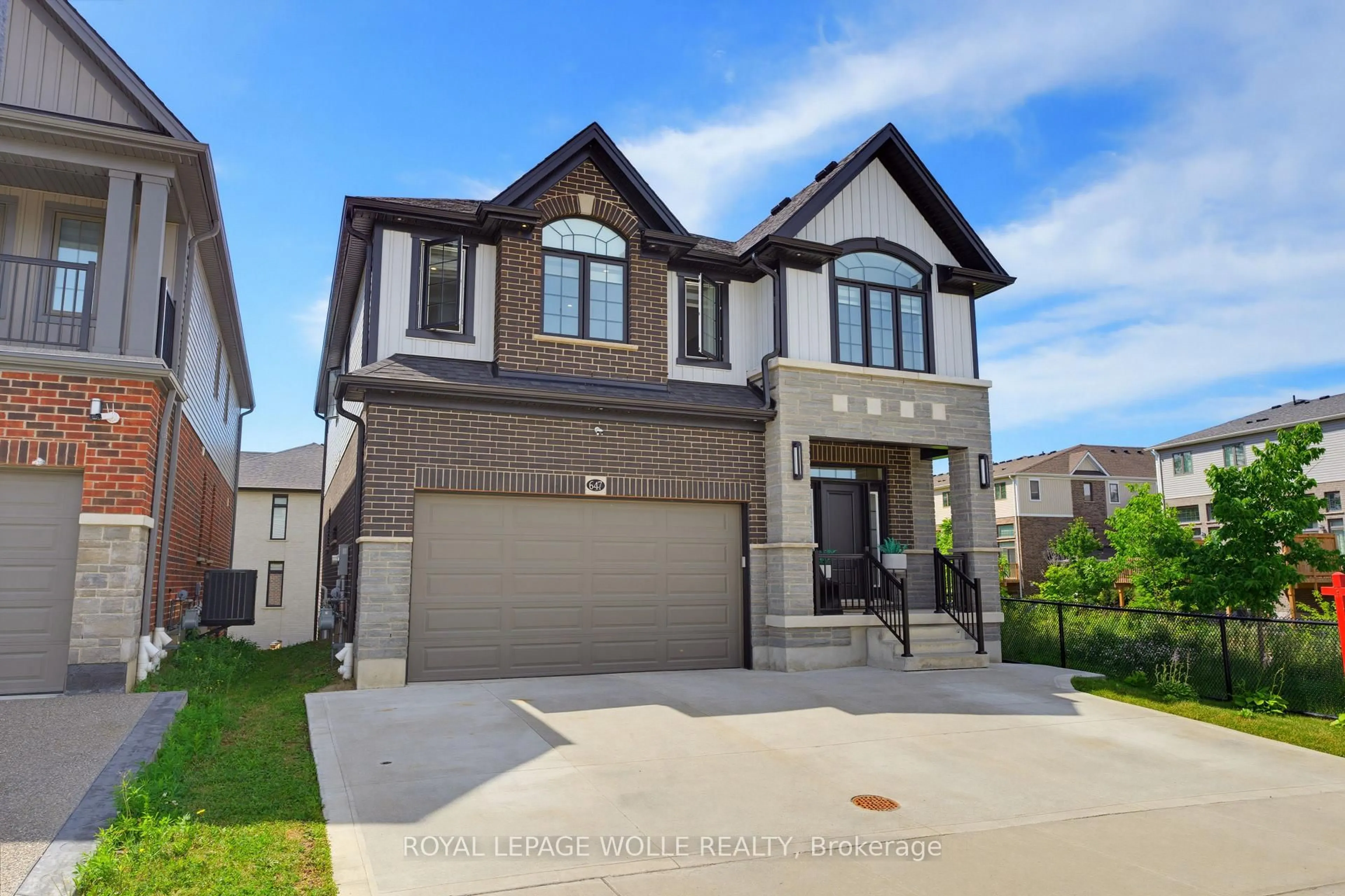 Home with brick exterior material, street for 647 Blair Creek Dr, Kitchener Ontario N2P 0E7