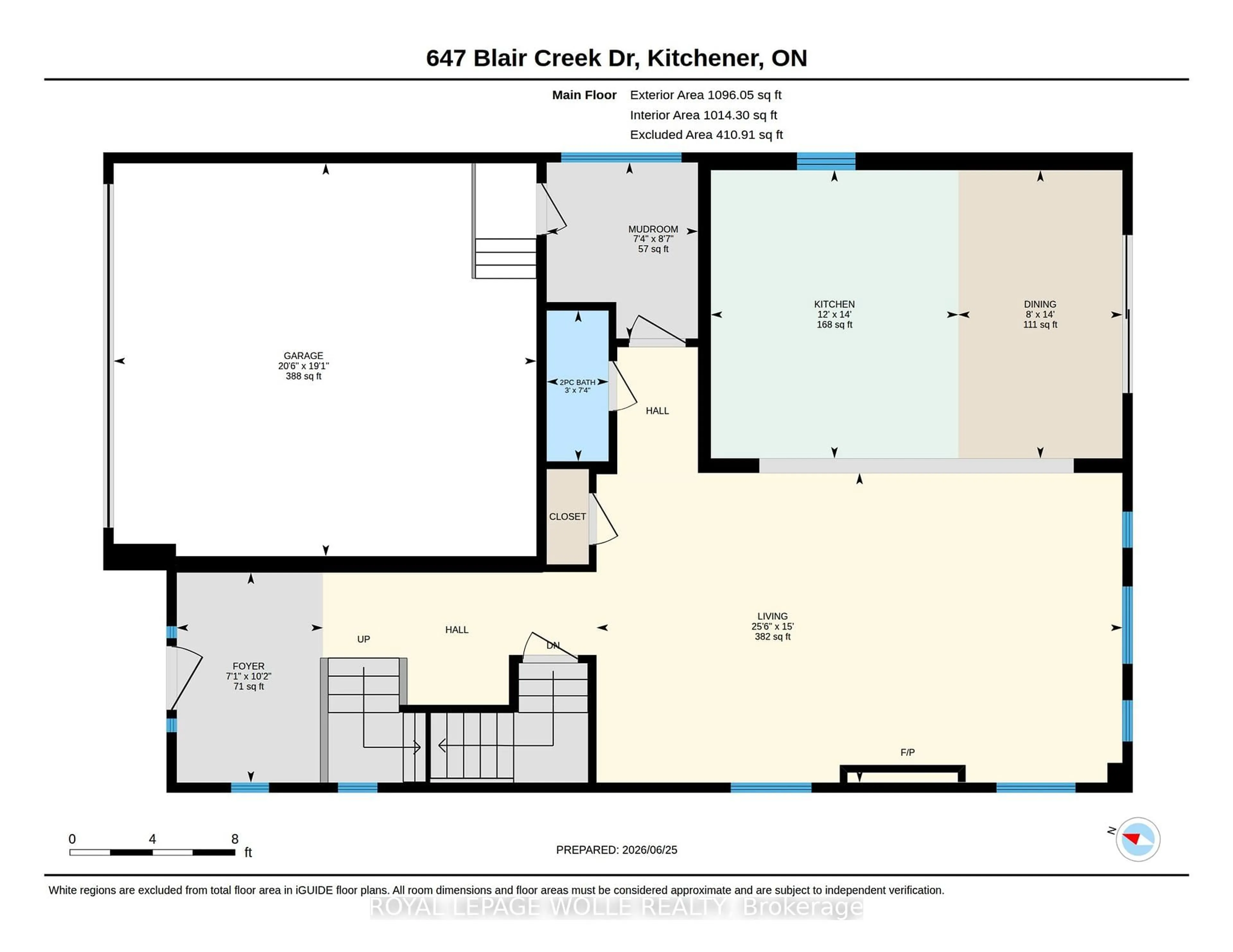 Floor plan for 647 Blair Creek Dr, Kitchener Ontario N2P 0E7