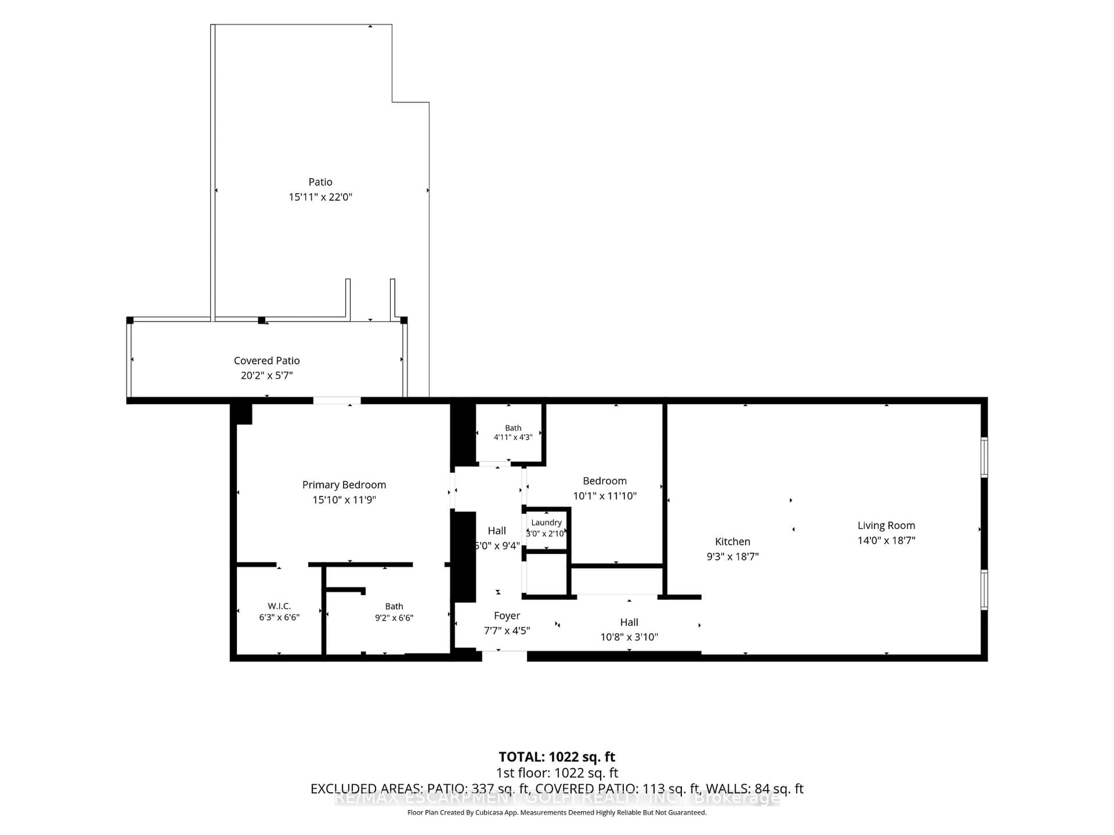 Floor plan for 3710 Main St #201, Niagara Falls Ontario L2G 6B1