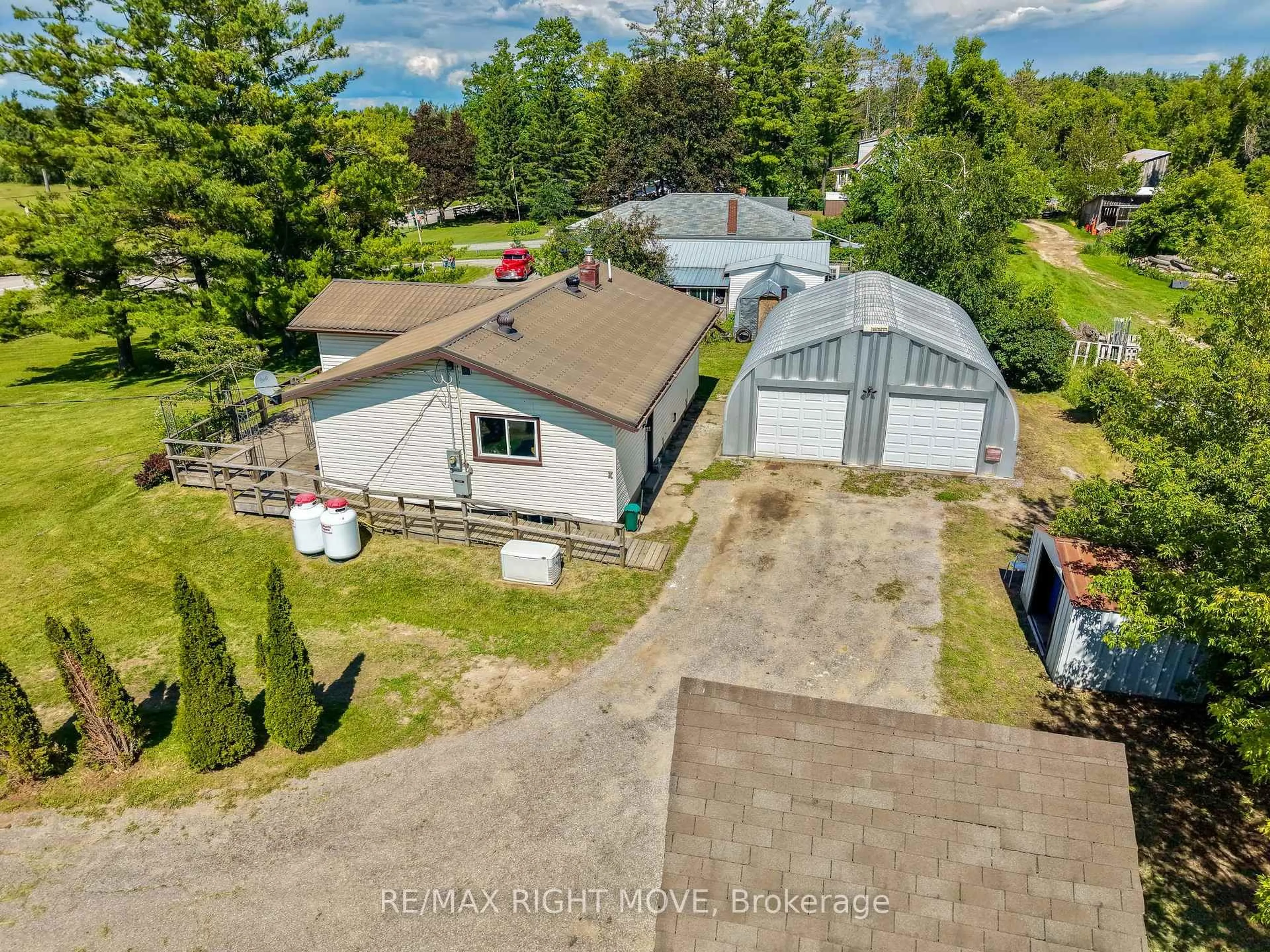 A pic from outside/outdoor area/front of a property/back of a property/a pic from drone, unknown for 944 Portage Rd, Kawartha Lakes Ontario K0M 2B0