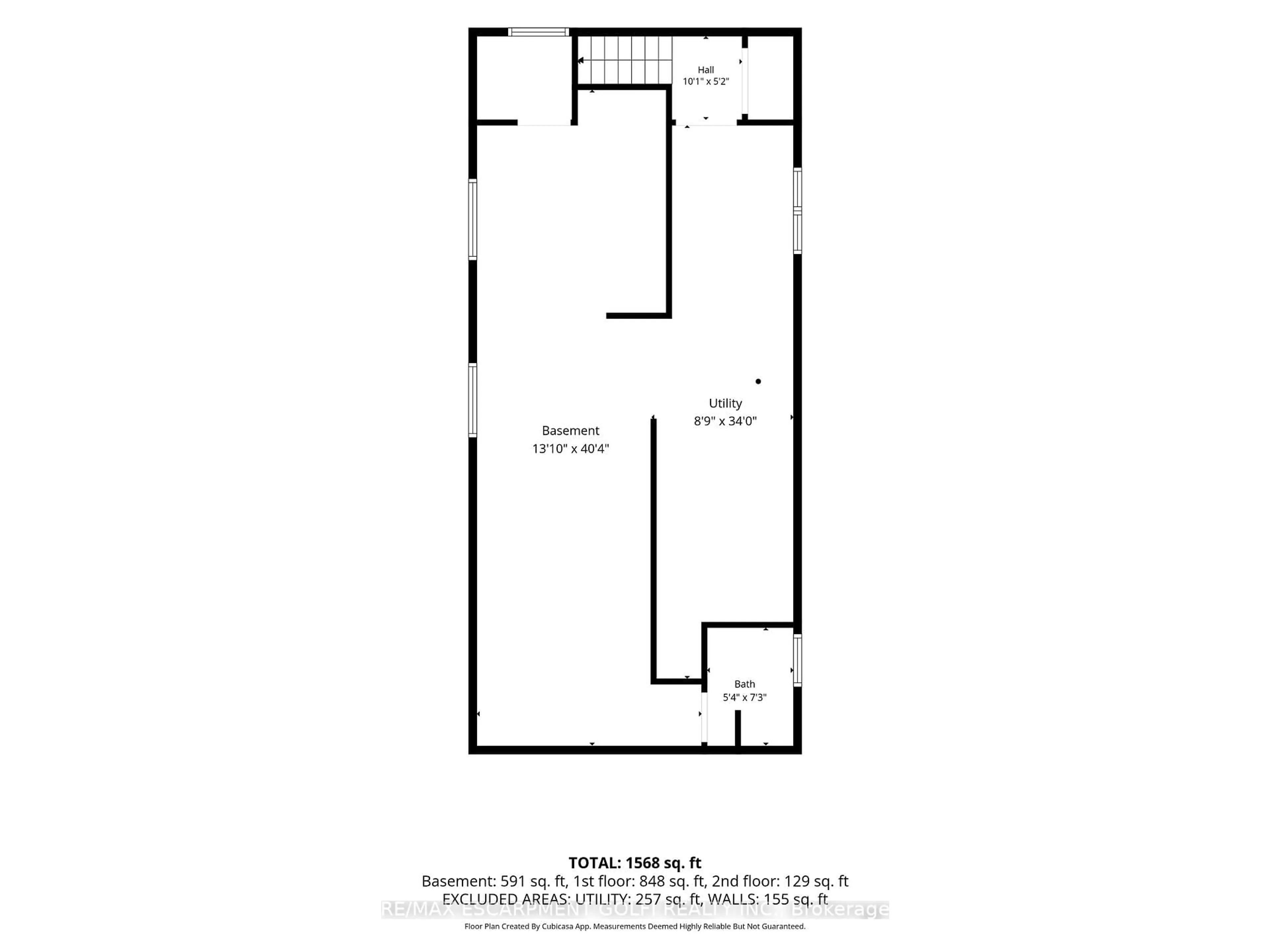 Floor plan for 73 Tuxedo Ave, Hamilton Ontario L8H 4P6