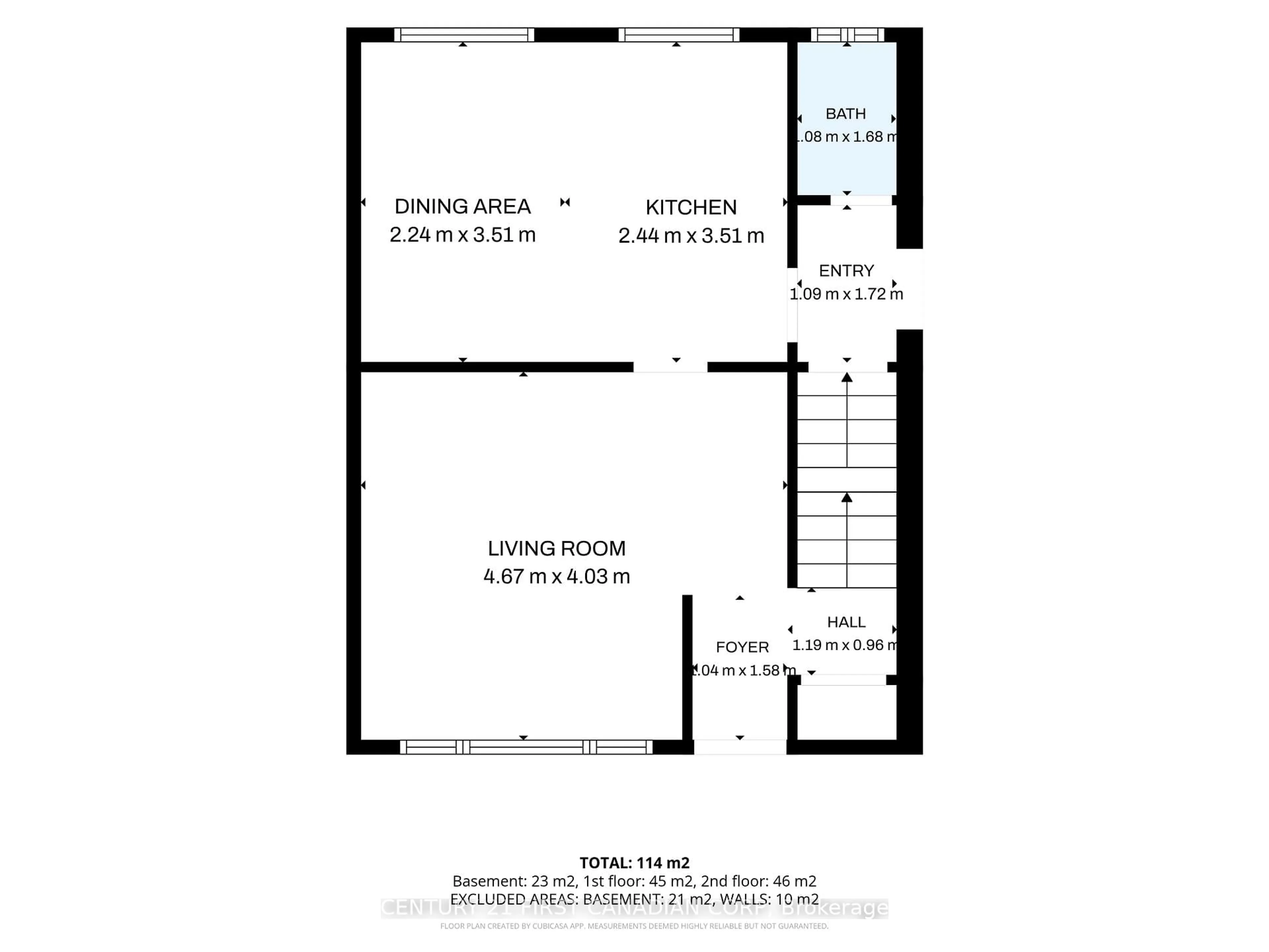 Floor plan for 264 Admiral Dr, London East Ontario N5V 1J1