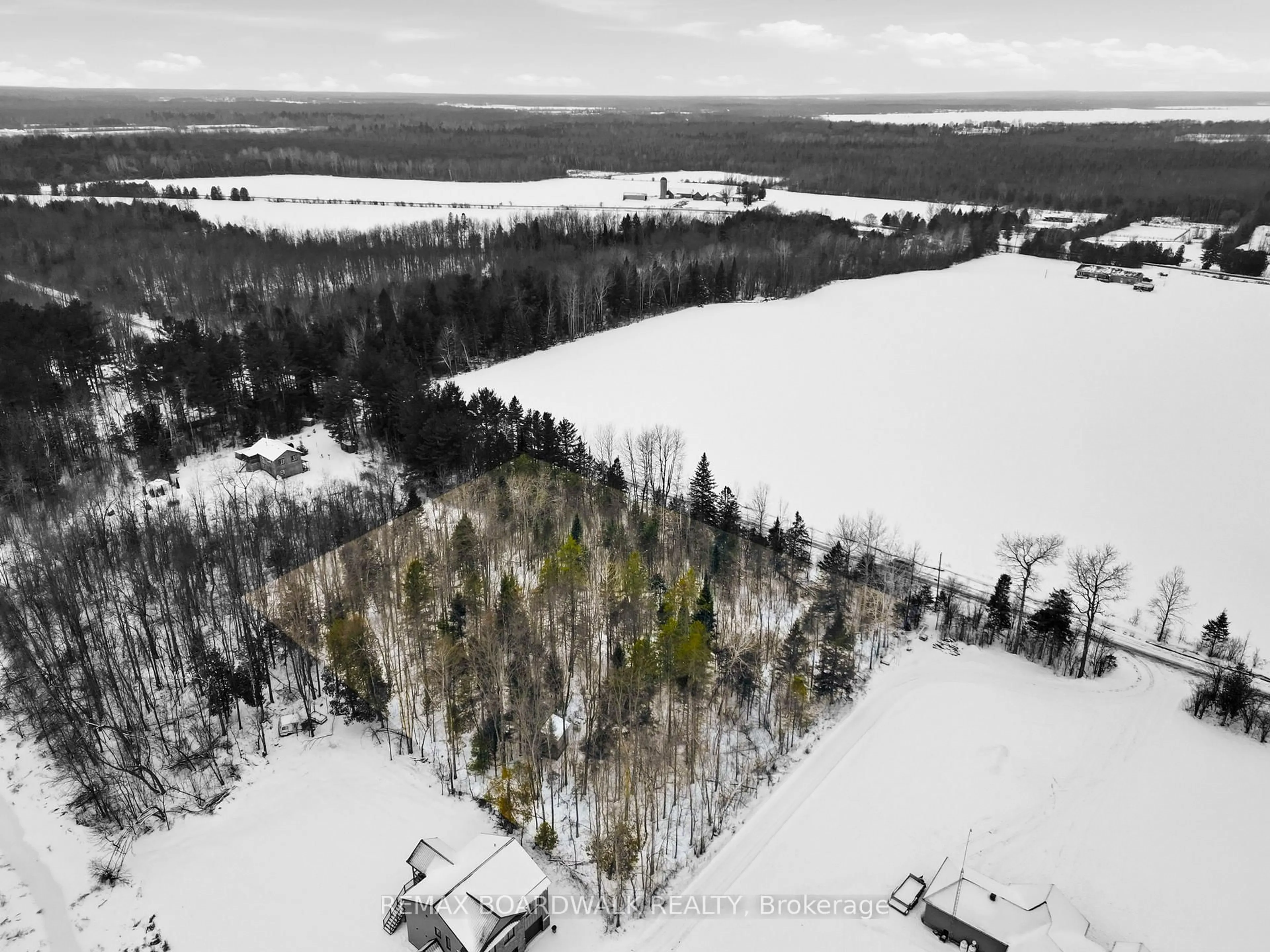 A pic from outside/outdoor area/front of a property/back of a property/a pic from drone, forest/trees view for Lot 69 Drummond Concession 5B Rd, Perth Ontario K7H 3C8