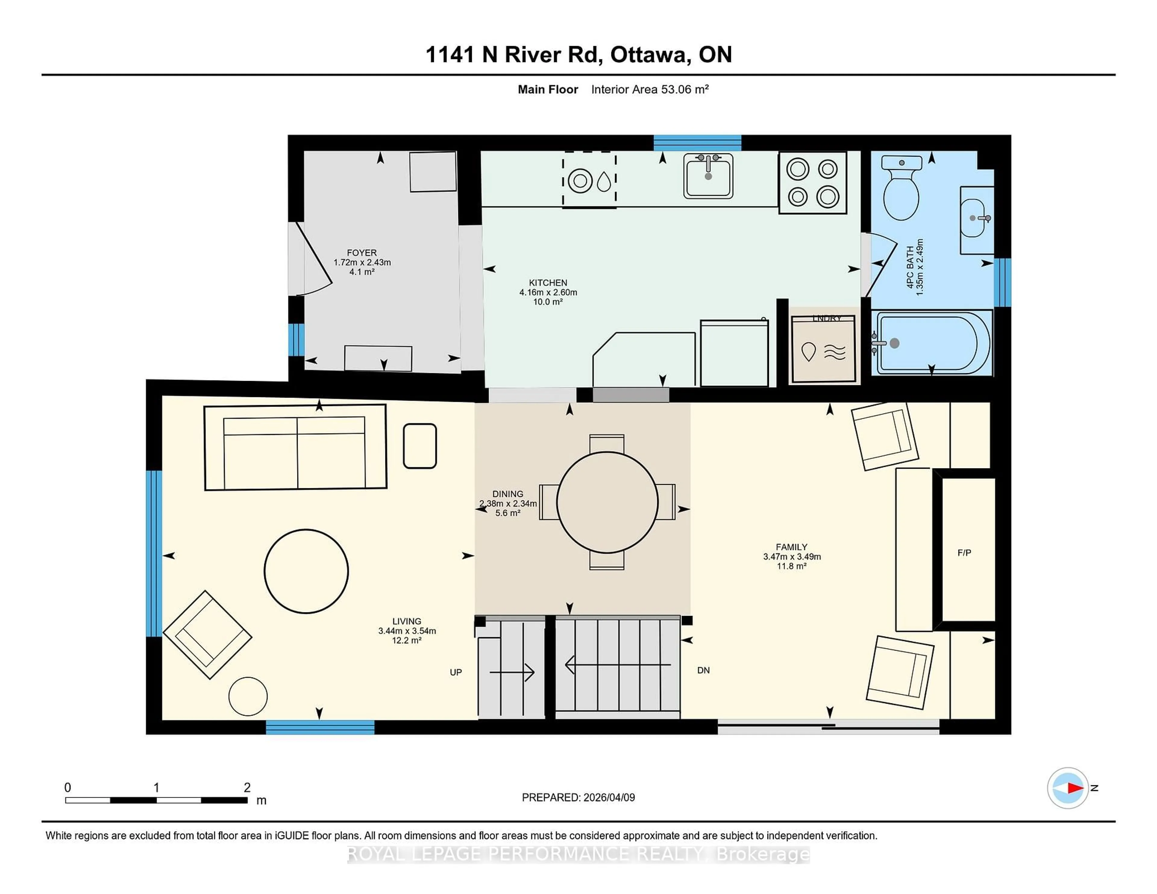 Floor plan for 1141 North River Rd, Ottawa Ontario K1K 3W4
