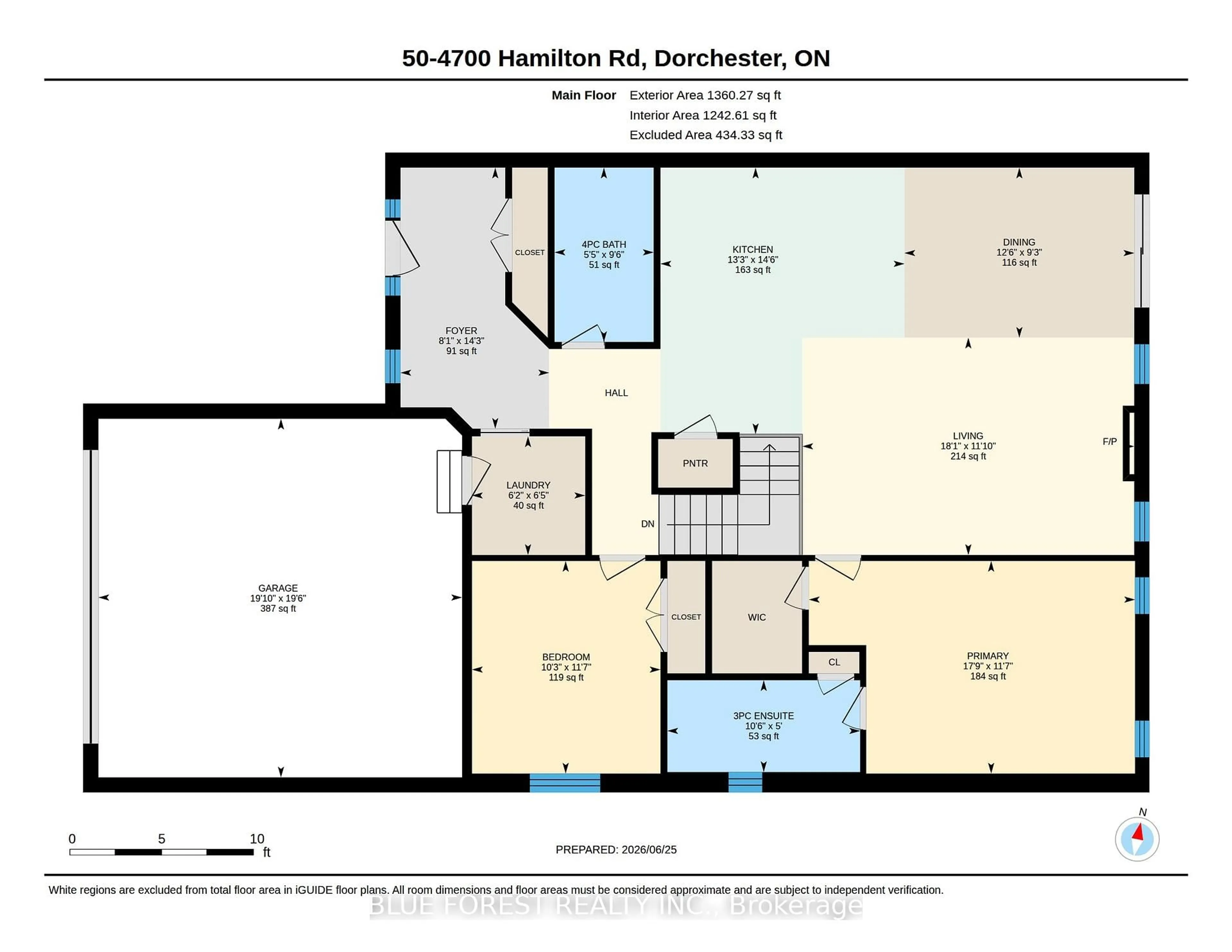 Floor plan for 4700 Hamilton Rd #50, Thames Centre Ontario N0L 1G6
