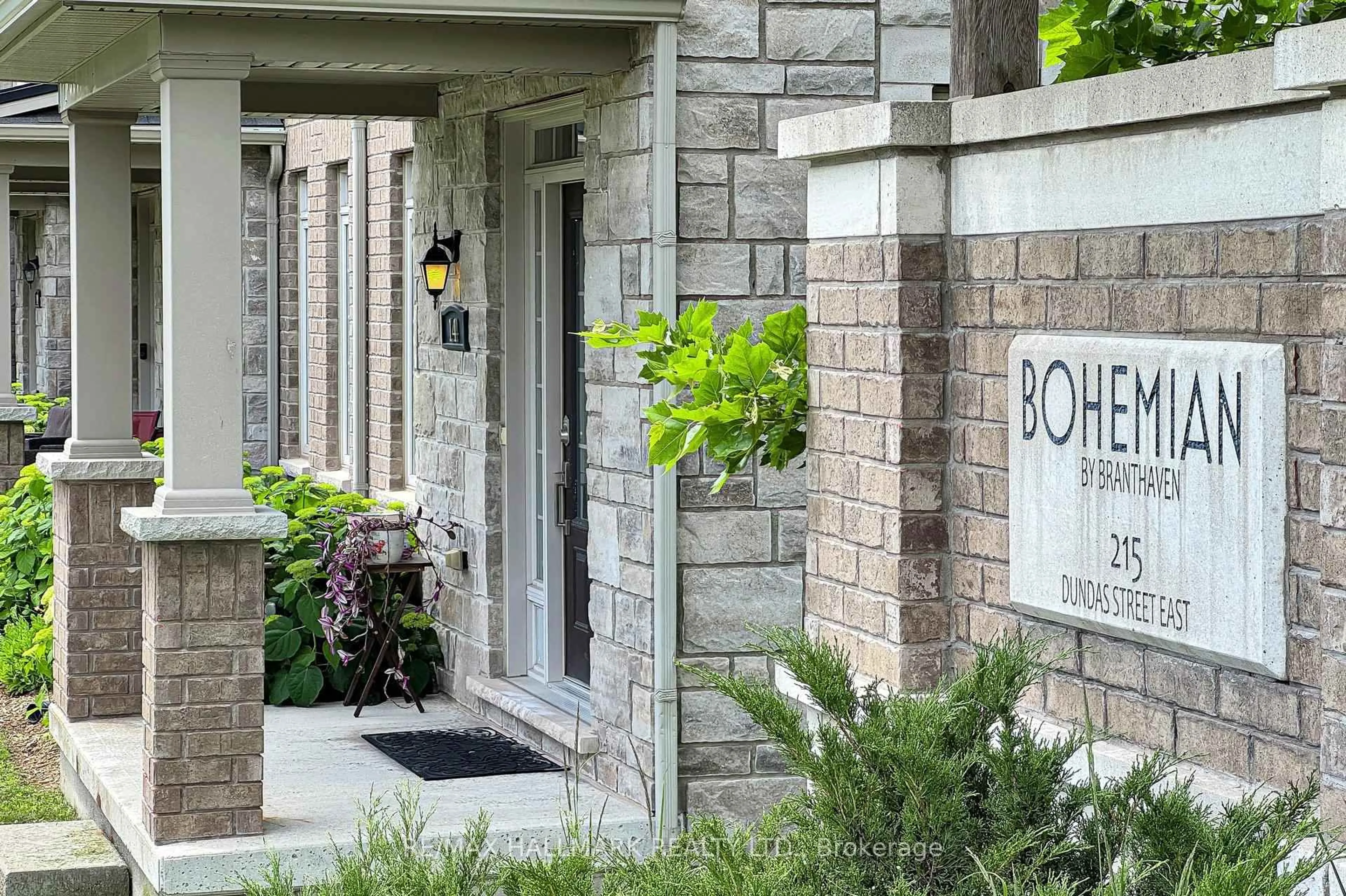 Home with brick exterior material, street for 215 Dundas St #14, Hamilton Ontario L8B 0X1