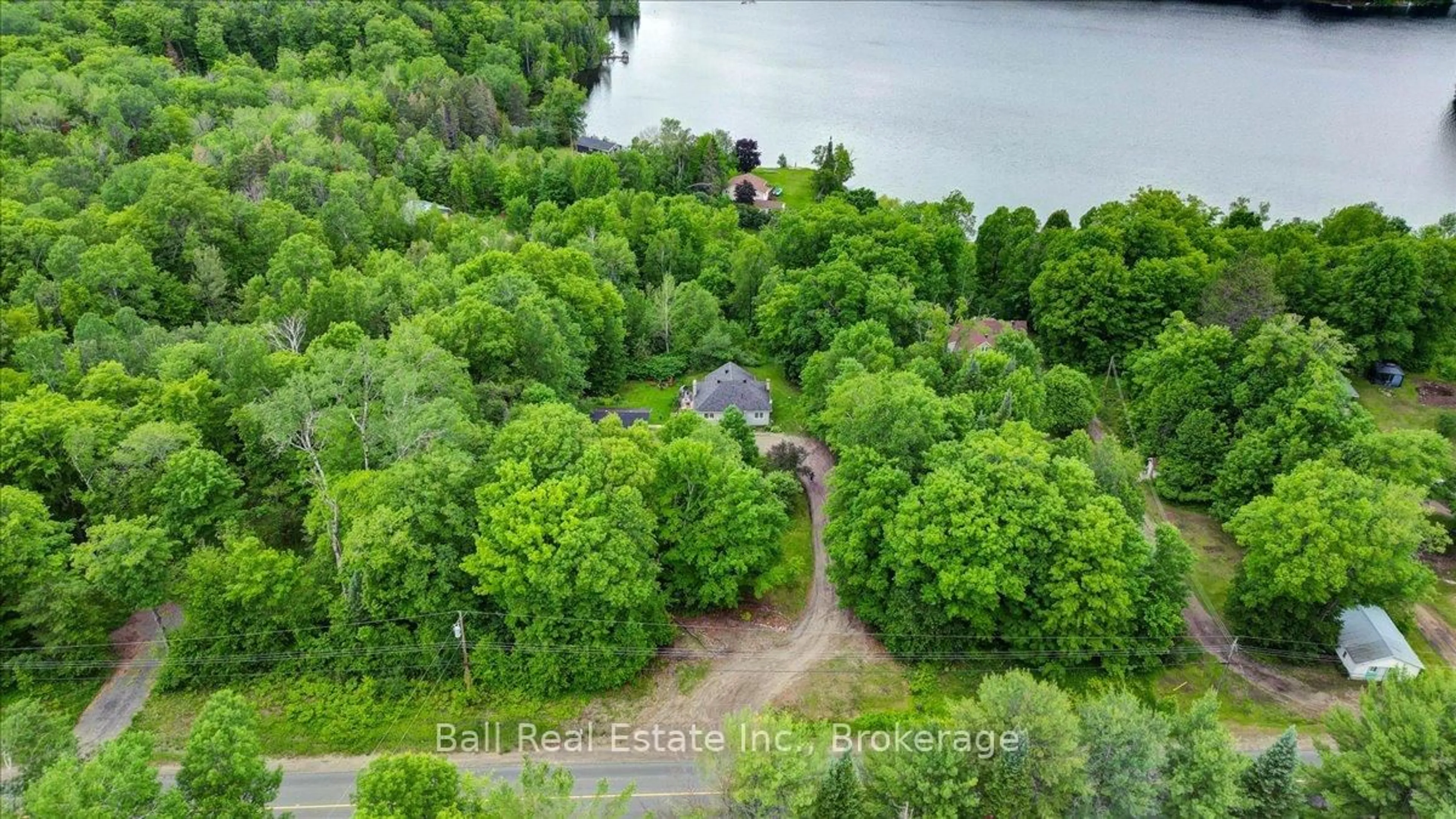 A pic from outside/outdoor area/front of a property/back of a property/a pic from drone, water/lake/river/ocean view for 1482 South Baptiste Lake Rd, Bancroft Ontario K0L 1C0