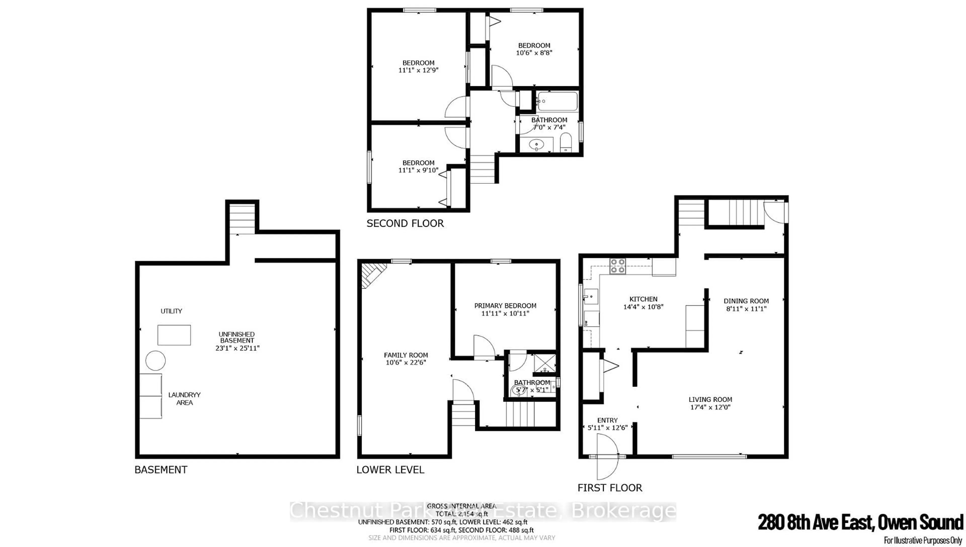 Floor plan for 280 8th Ave, Owen Sound Ontario N4K 3A2