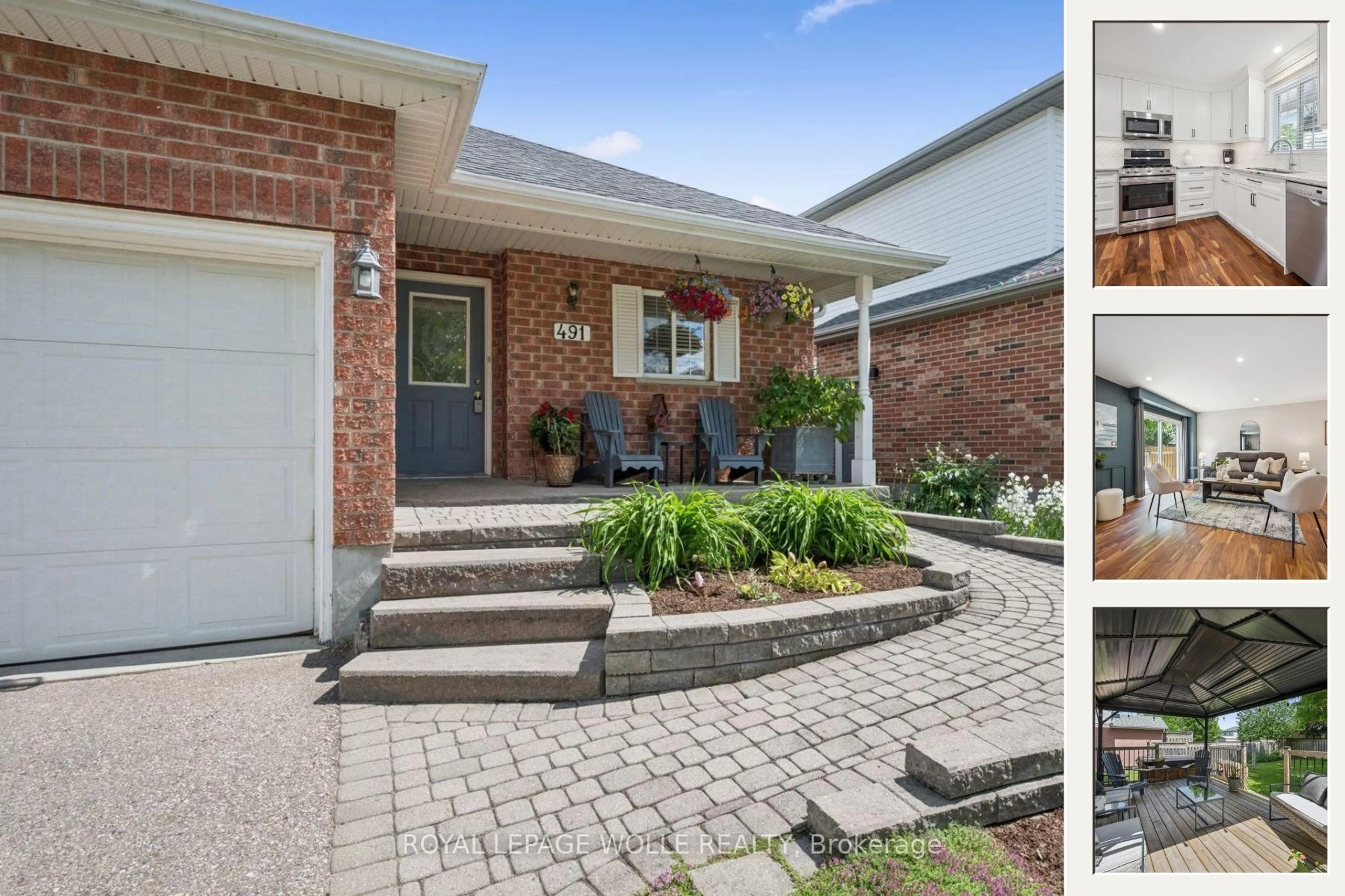 Home with brick exterior material, street for 491 Sandbanks Cres, Waterloo Ontario N2V 2J3