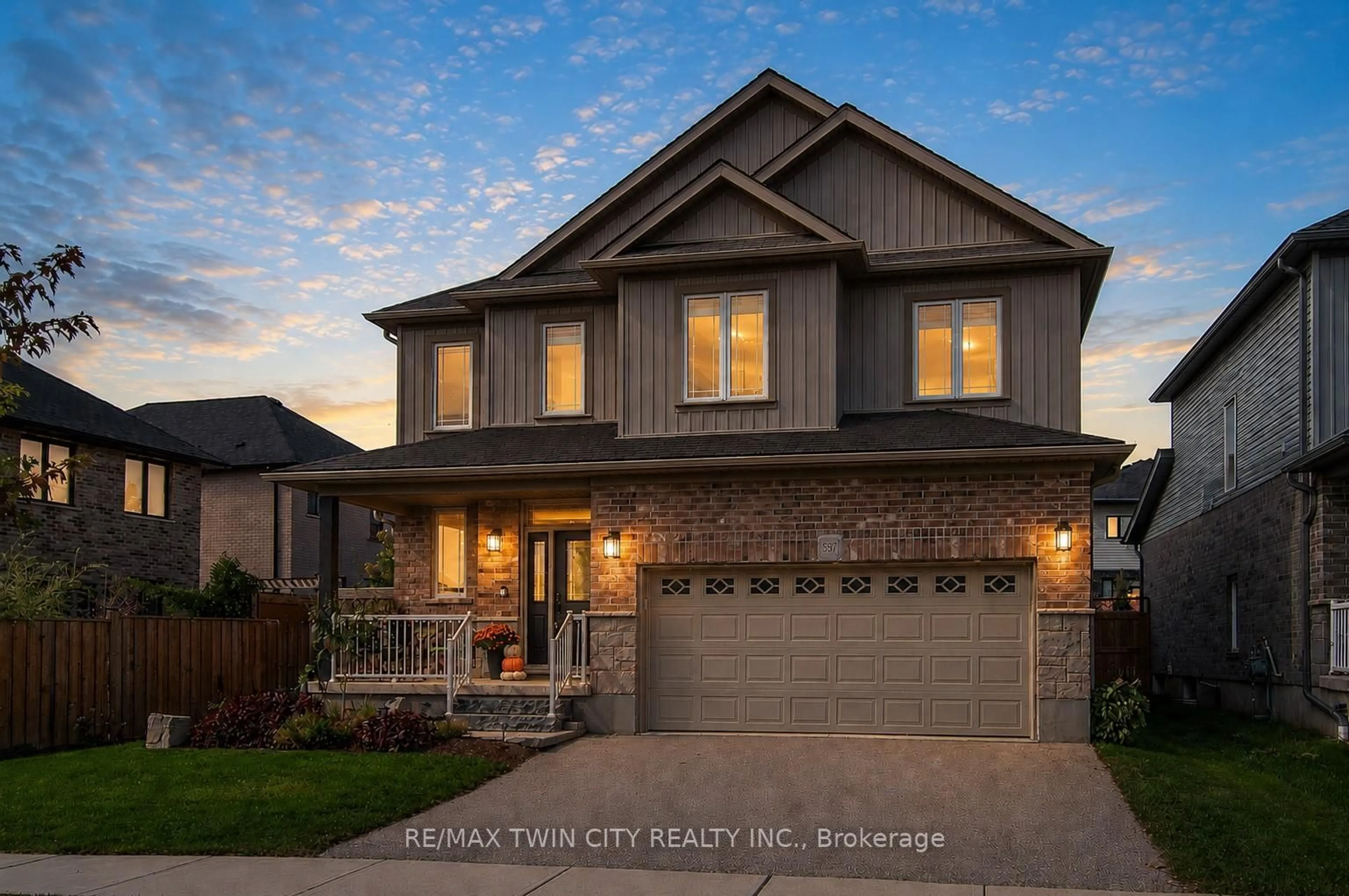 Home with brick exterior material, street for 597 Sundew Dr, Waterloo Ontario N2V 0B9