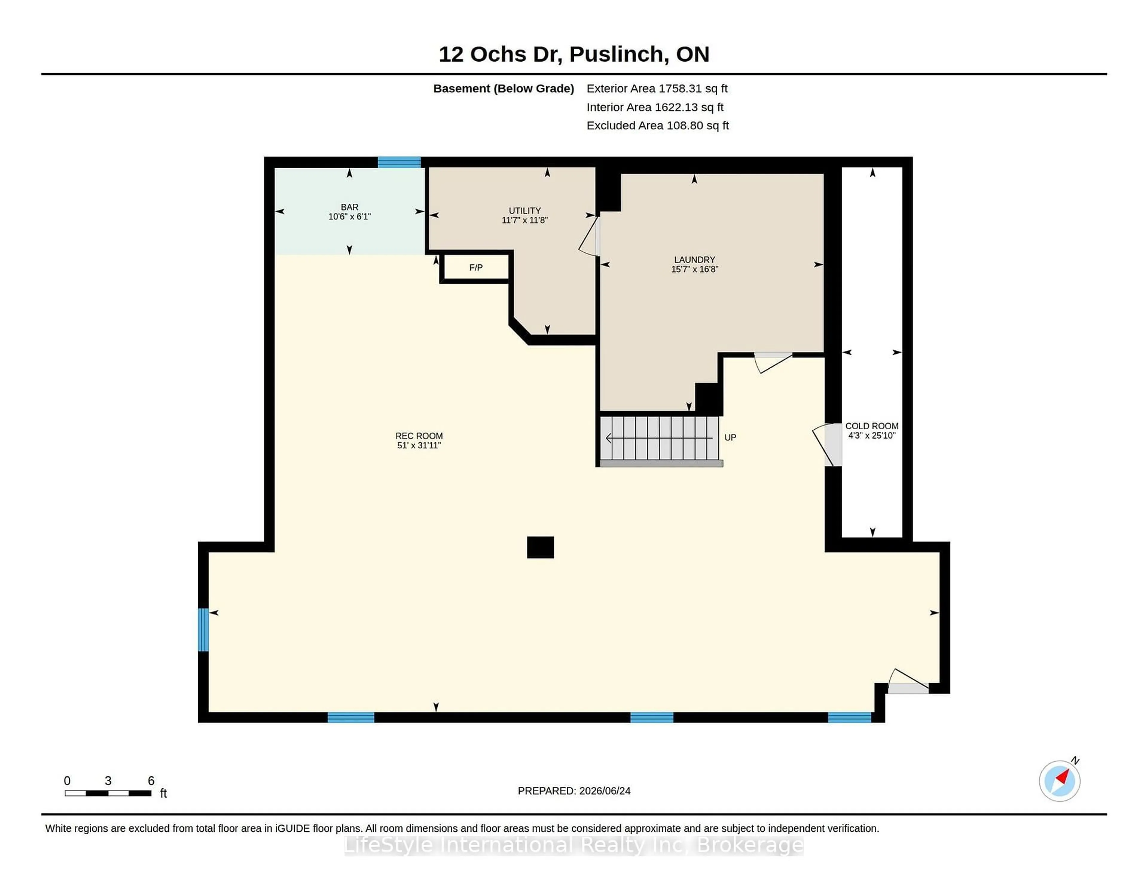Floor plan for 12 Ochs Dr, Puslinch Ontario N0B 2C0