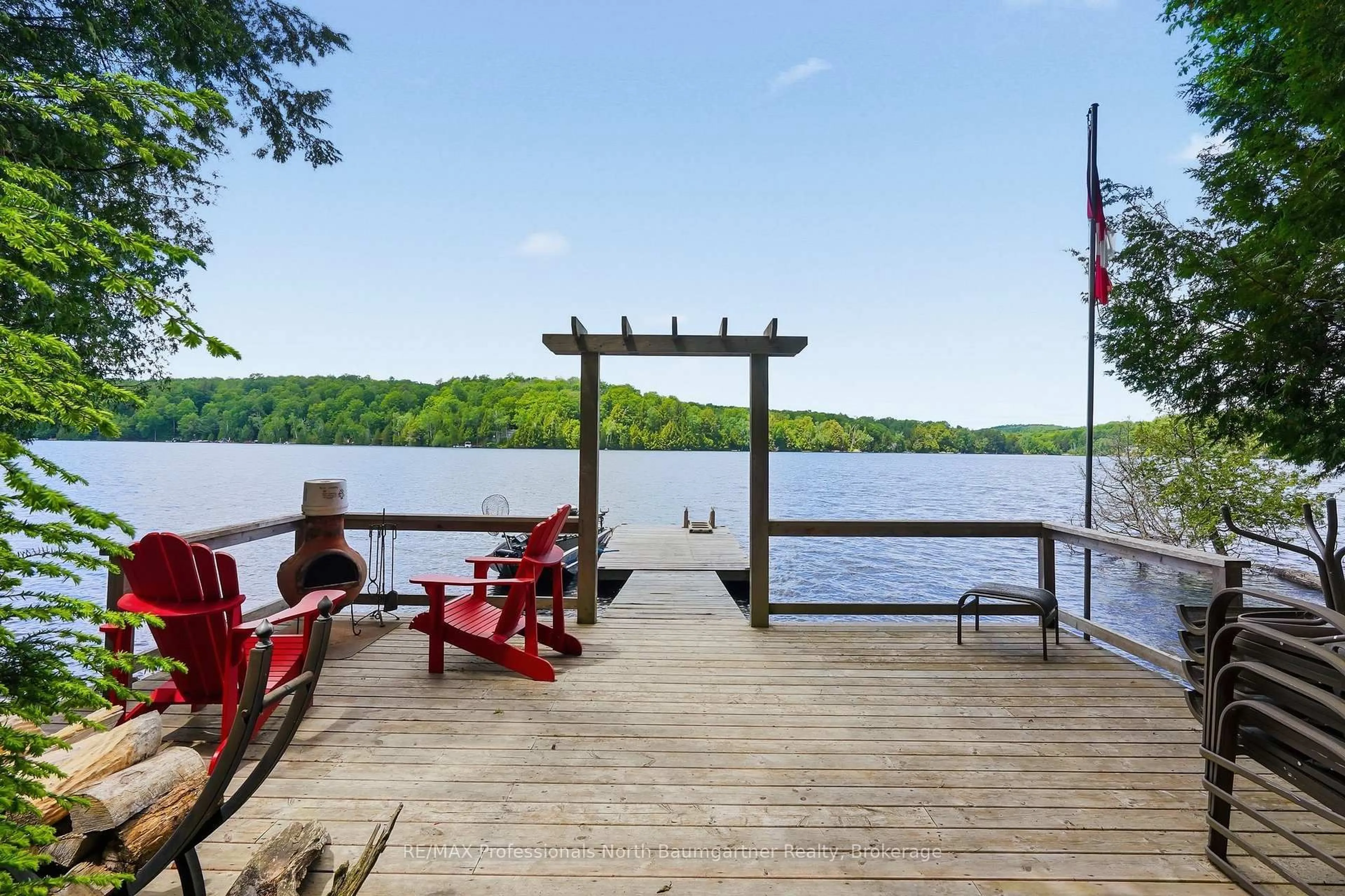 Patio, water/lake/river/ocean view for 1093 Corylus Lane, Dysart et al Ontario K0M 1S0