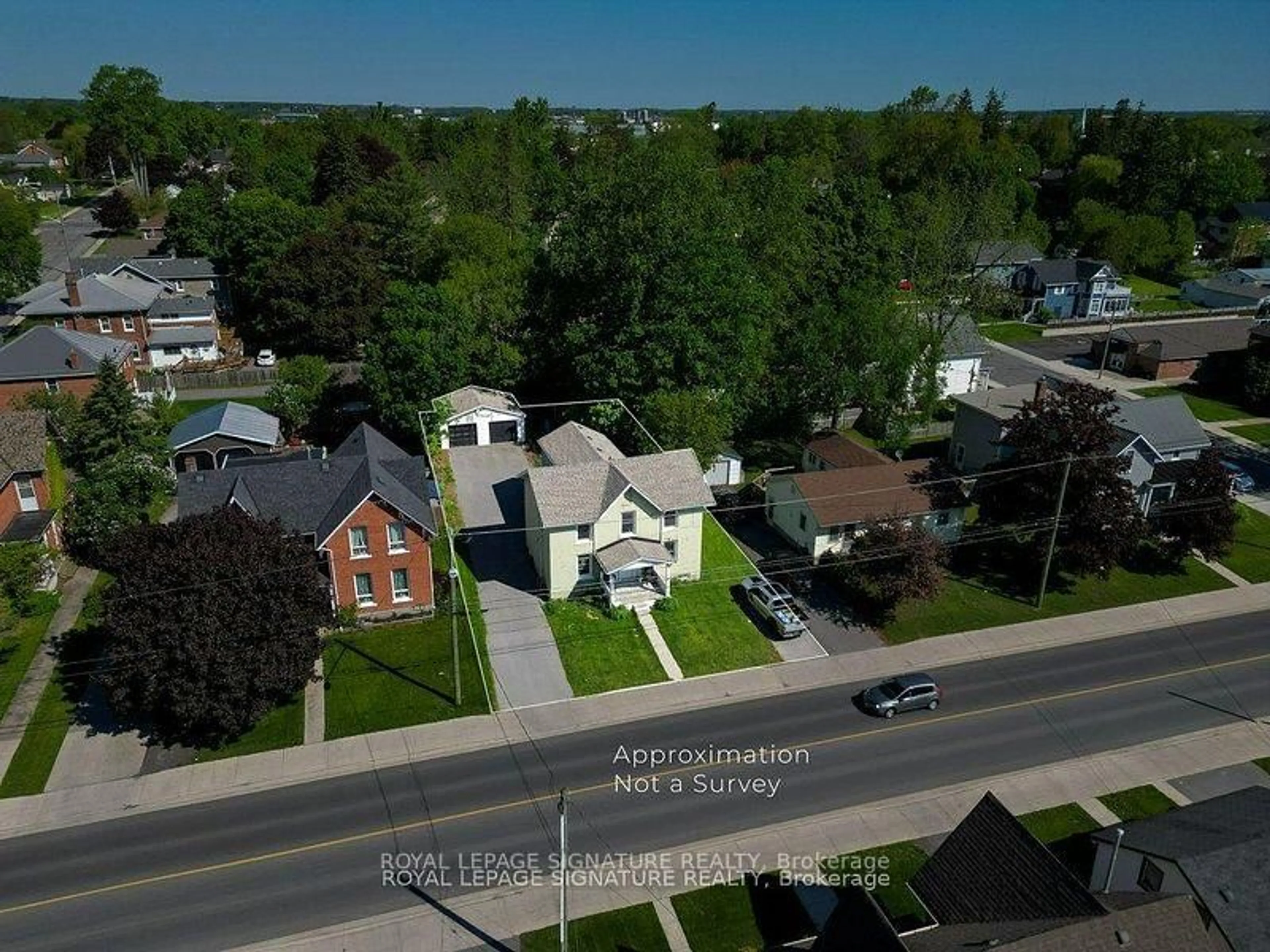 A pic from outside/outdoor area/front of a property/back of a property/a pic from drone, street for 143 Dundas St, Greater Napanee Ontario K7R 2A2