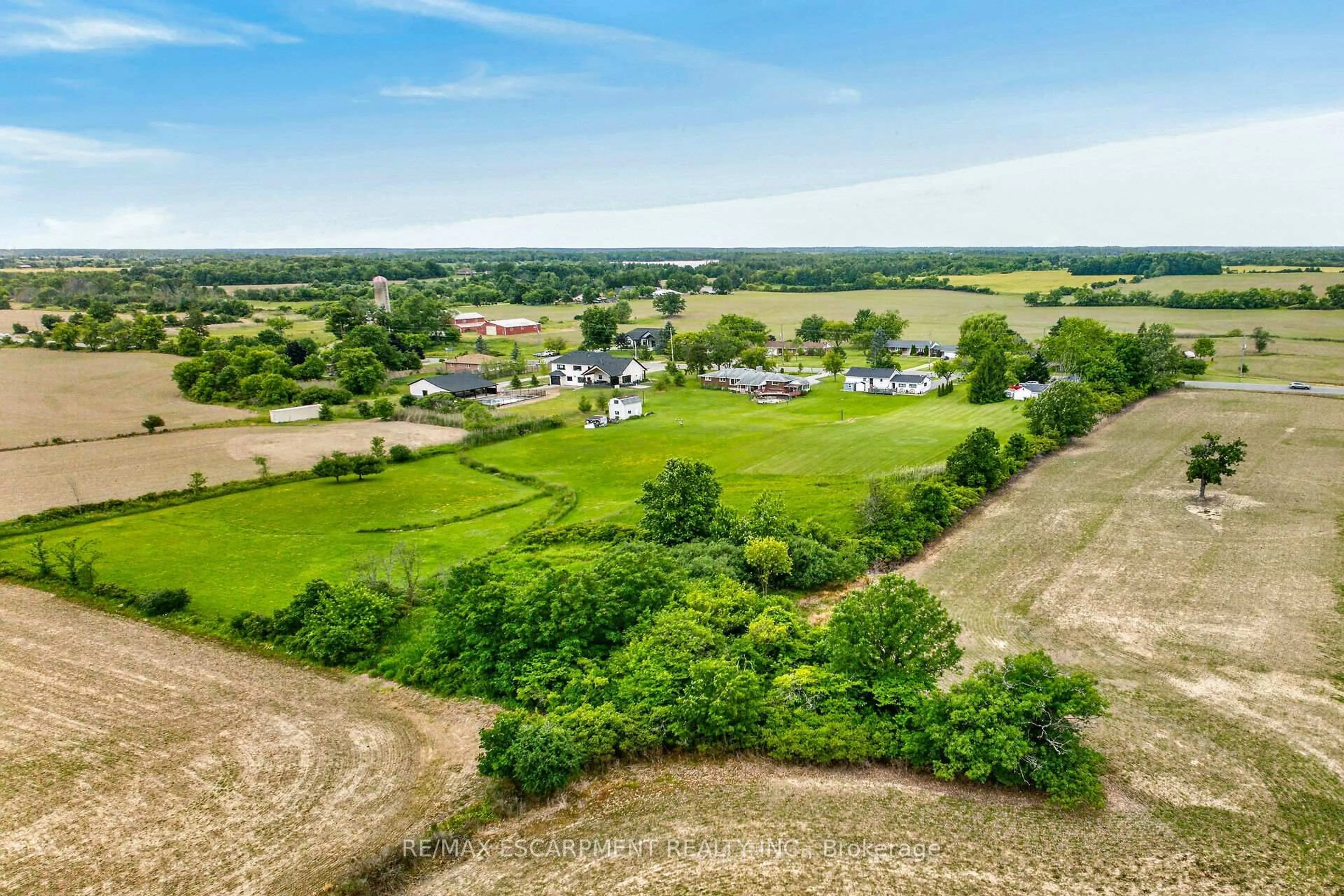 A pic from outside/outdoor area/front of a property/back of a property/a pic from drone, water/lake/river/ocean view for 3459 Highway 56, Hamilton Ontario L0R 1C0