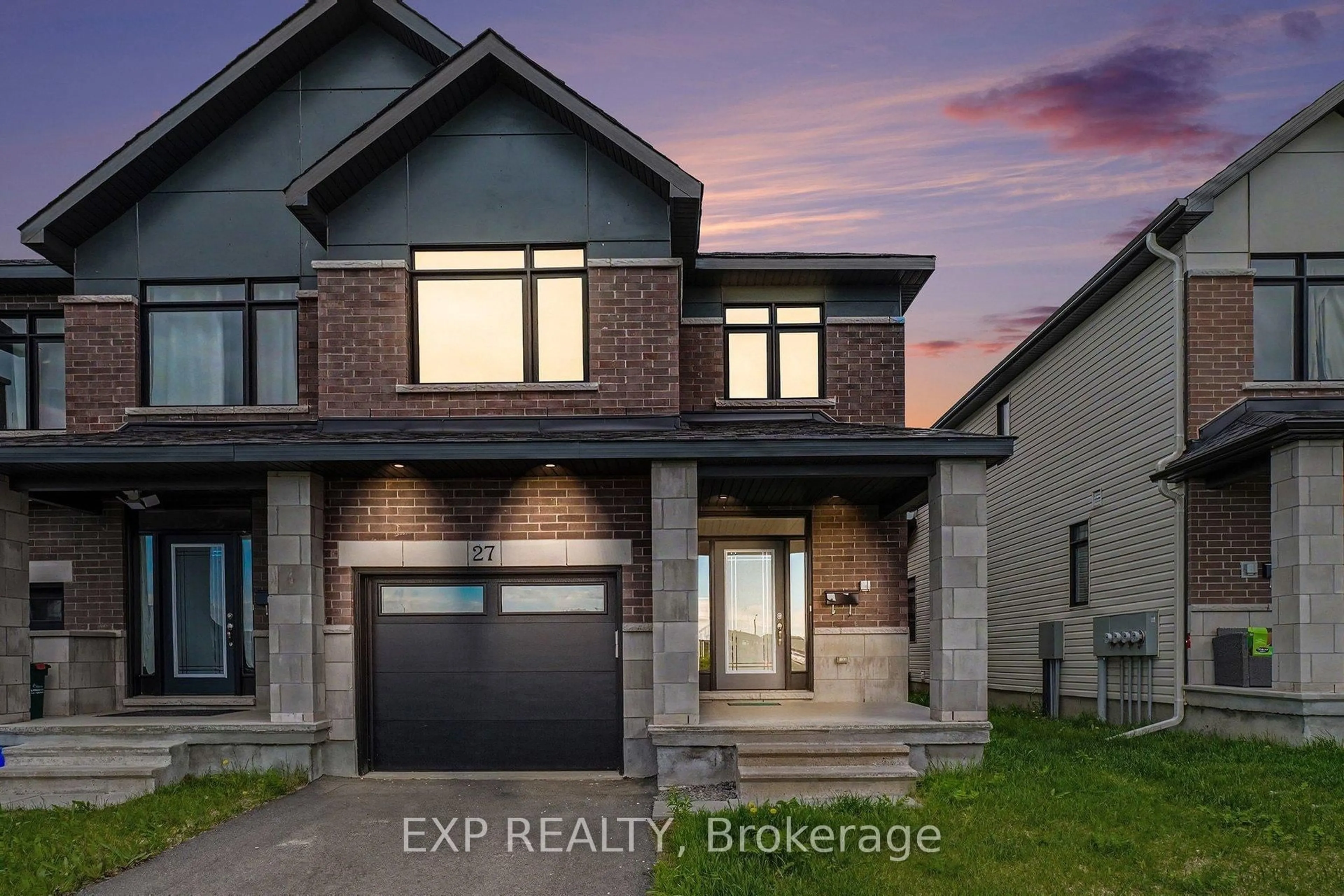 Home with brick exterior material, street for 27 Moosonee Cres, Ottawa Ontario K4M 0L9