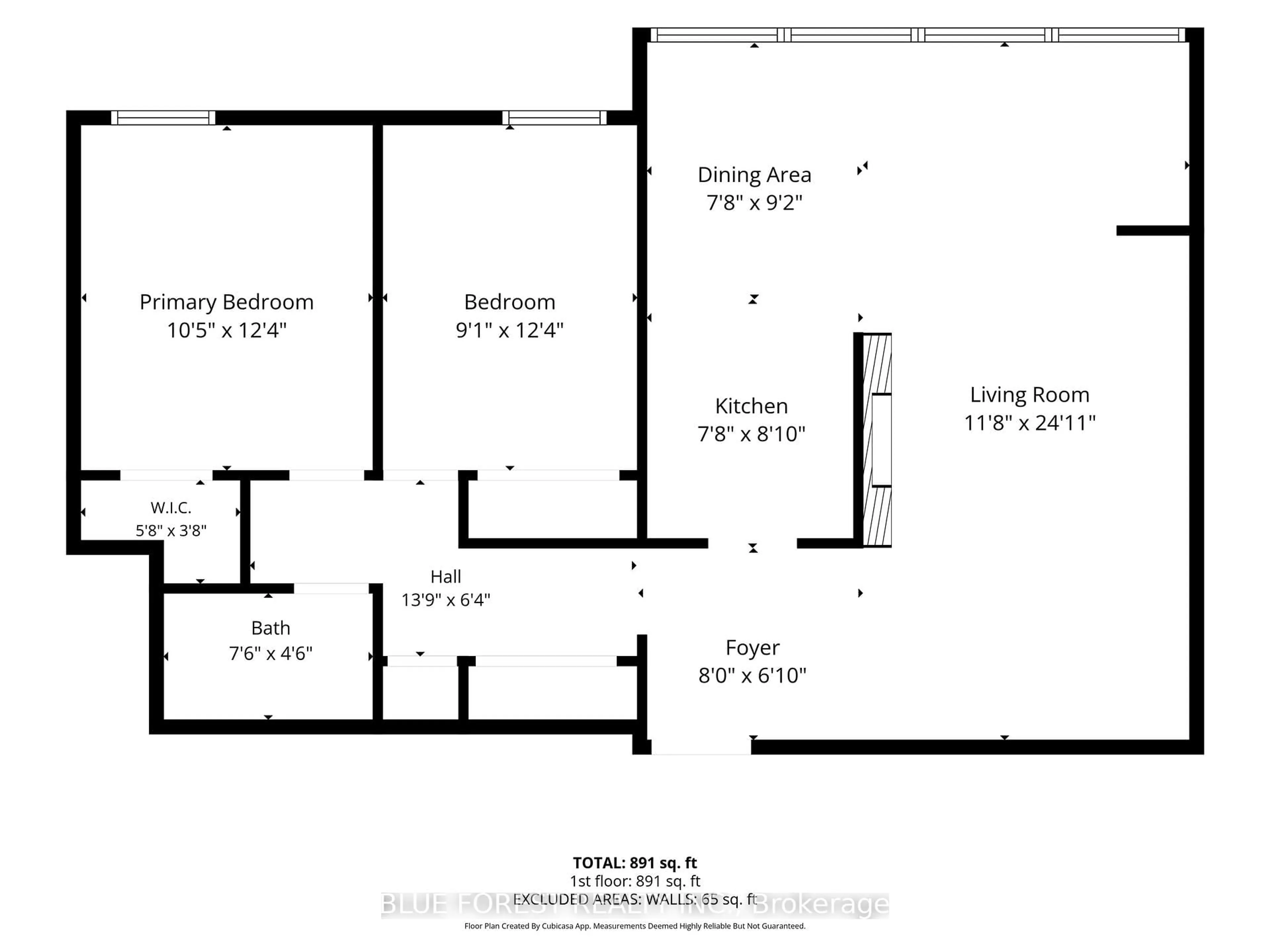 Floor plan for 600 Grenfell Dr #202, London North Ontario N5X 2R8