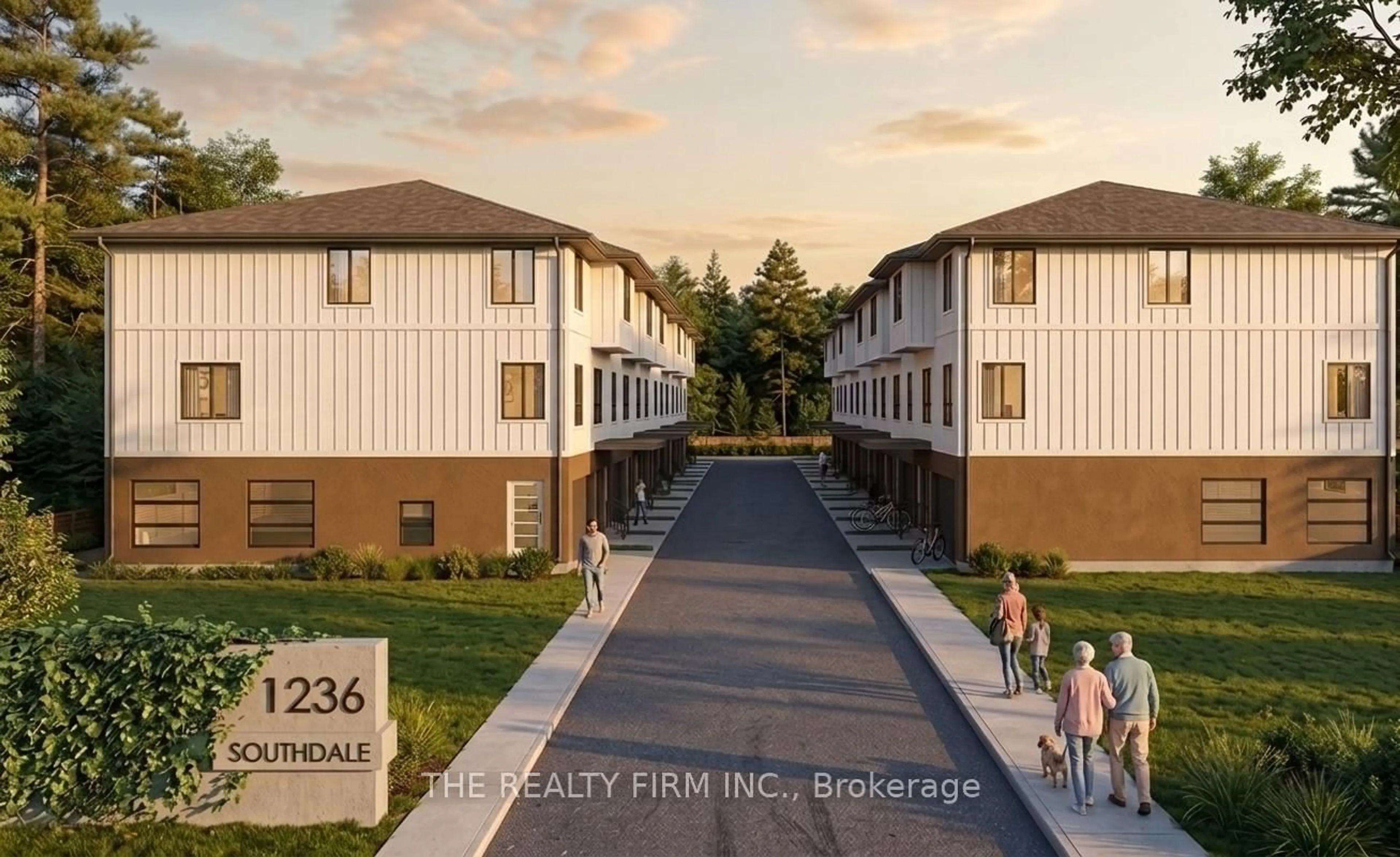 A pic from outside/outdoor area/front of a property/back of a property/a pic from drone, mountain view for 1236 Southdale Rd, London South Ontario N6E 1B4