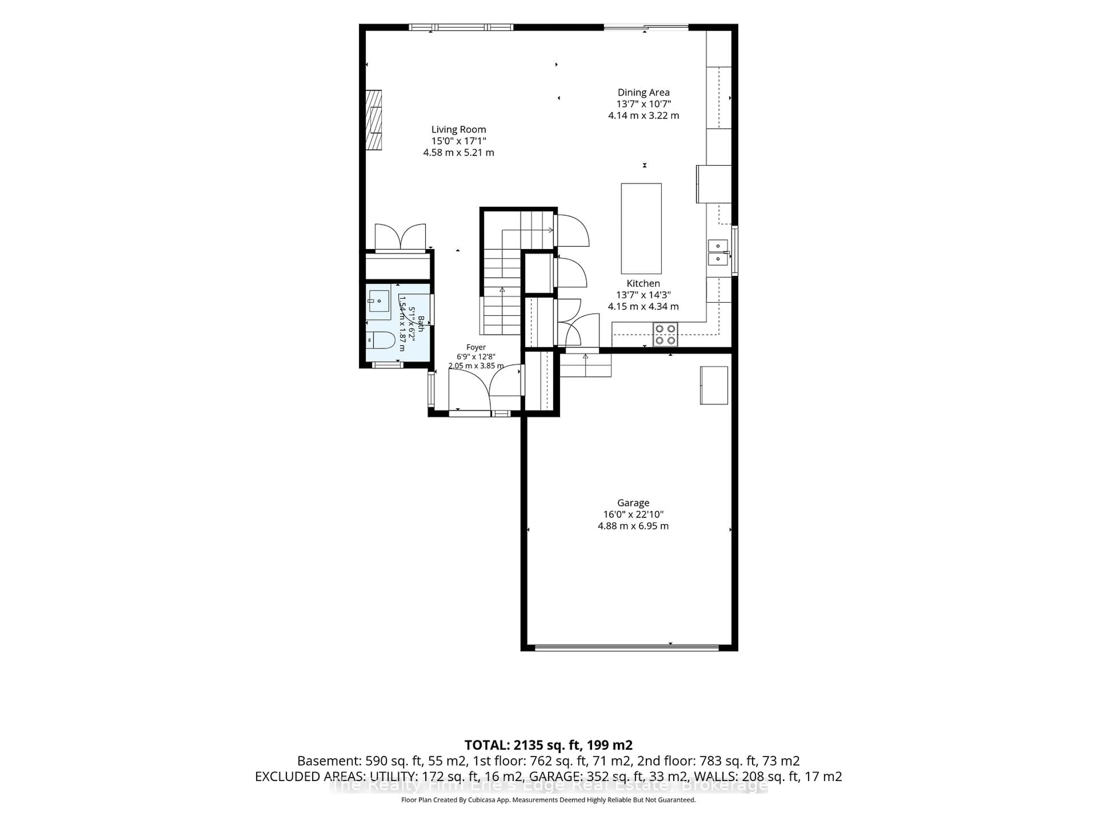 Floor plan for 207 Oak St, Norfolk Ontario N3Y 0B5