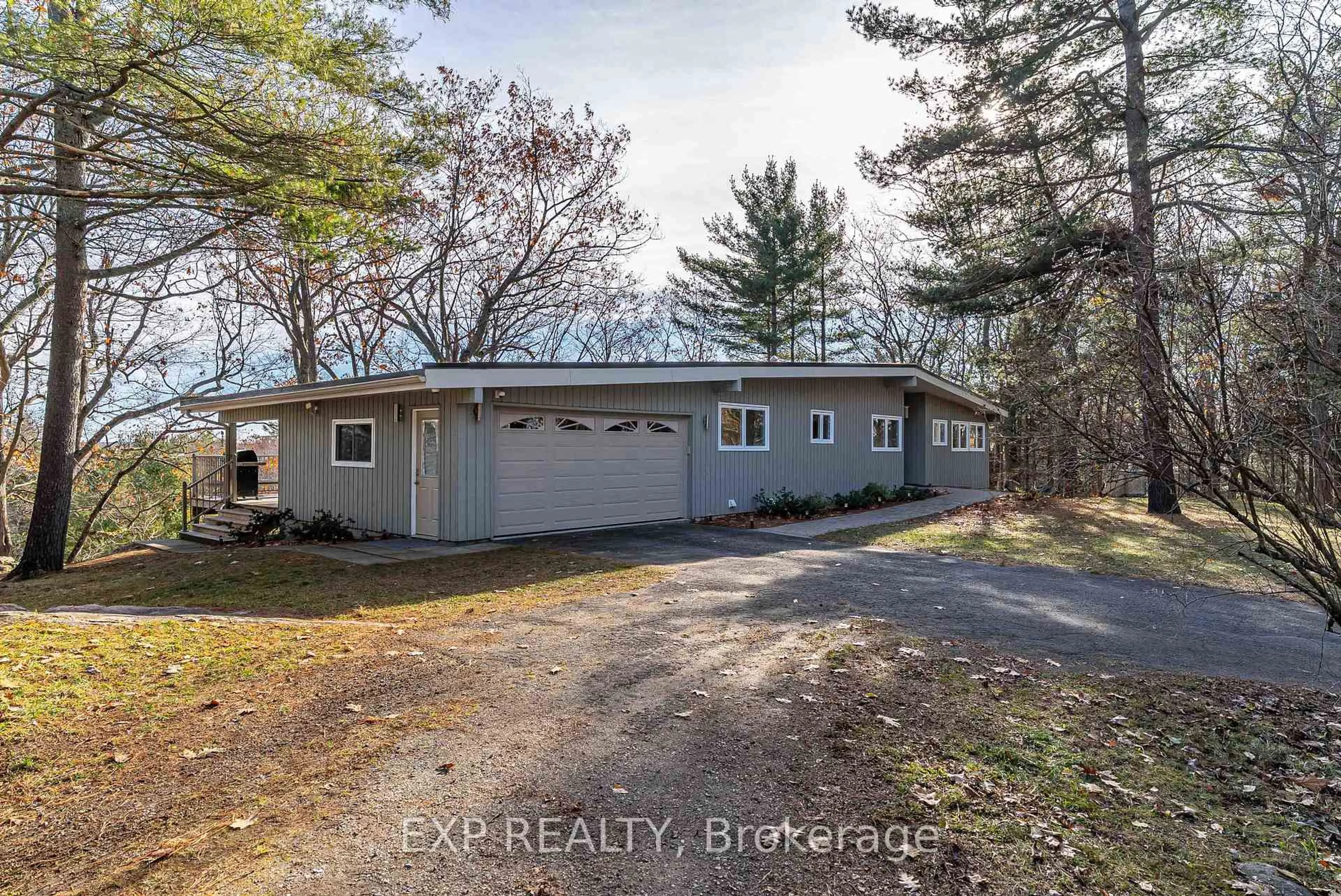 A pic from outside/outdoor area/front of a property/back of a property/a pic from drone, water/lake/river/ocean view for 3 Larue Mills Rd, Leeds and the Thousand Islands Ontario K0E 1R0