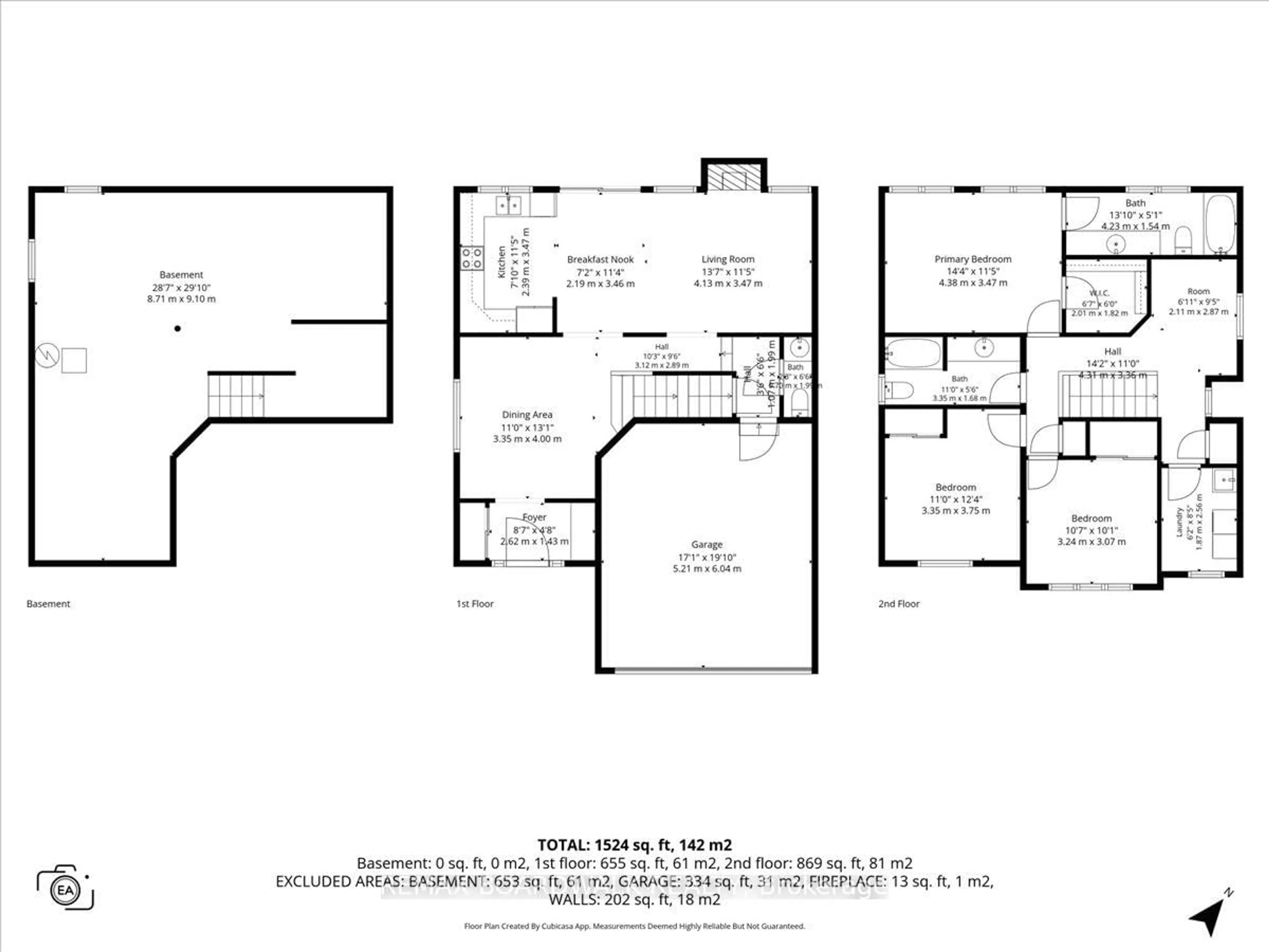 Floor plan for 336 Gallantry Way, Ottawa Ontario K2S 0R1