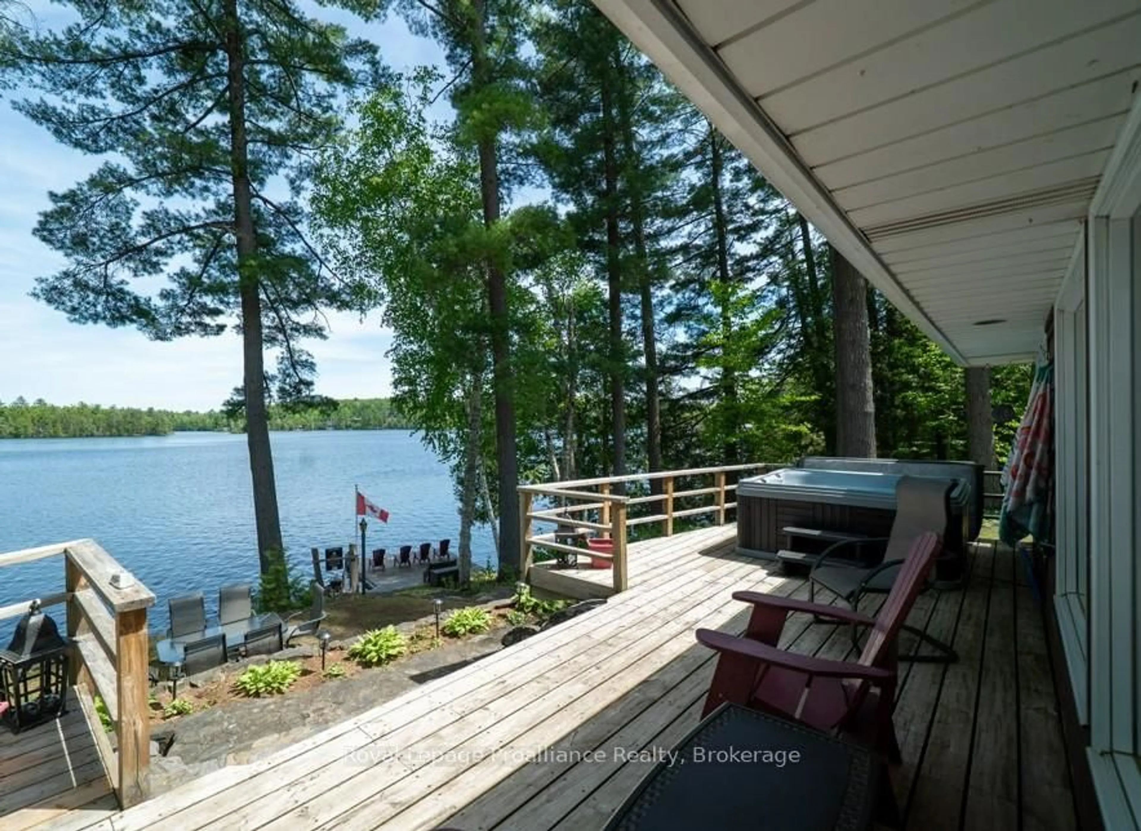 Patio, water/lake/river/ocean view for 1022 Fosters Lane, Cloyne Ontario K0H 1K0