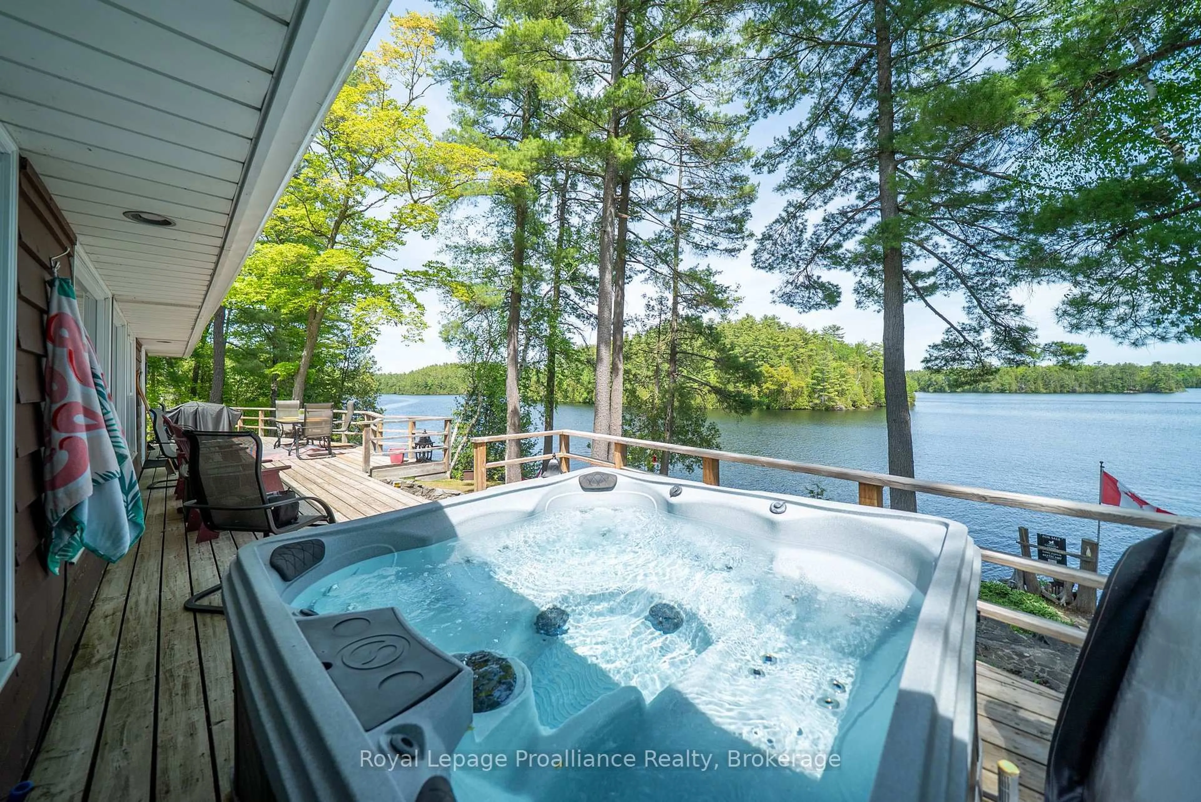 Patio, water/lake/river/ocean view for 1022 Fosters Lane, Cloyne Ontario K0H 1K0