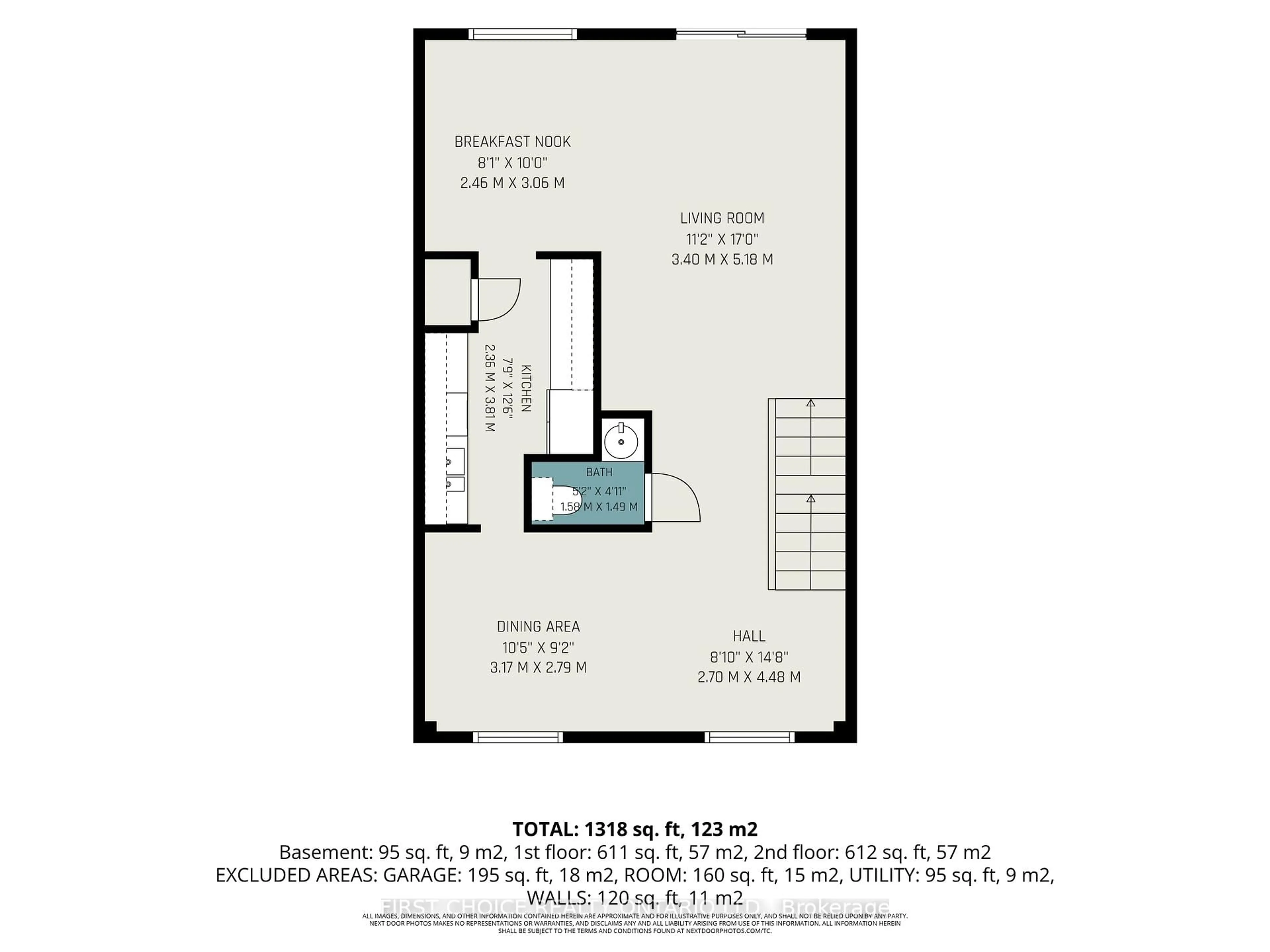 Floor plan for 1793 Axminster Crt #34, Ottawa Ontario K1C 1Z5