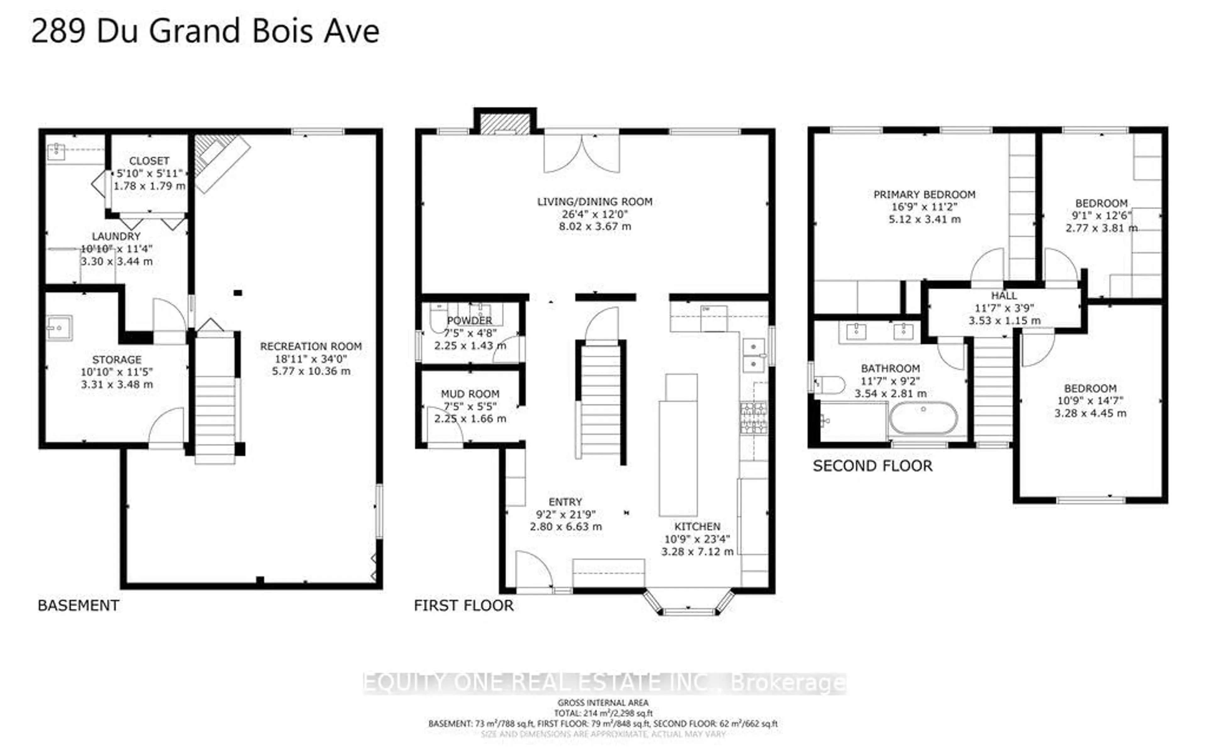 Floor plan for 289 Du Grand Bois Ave, Orleans Ontario K1E 2S8