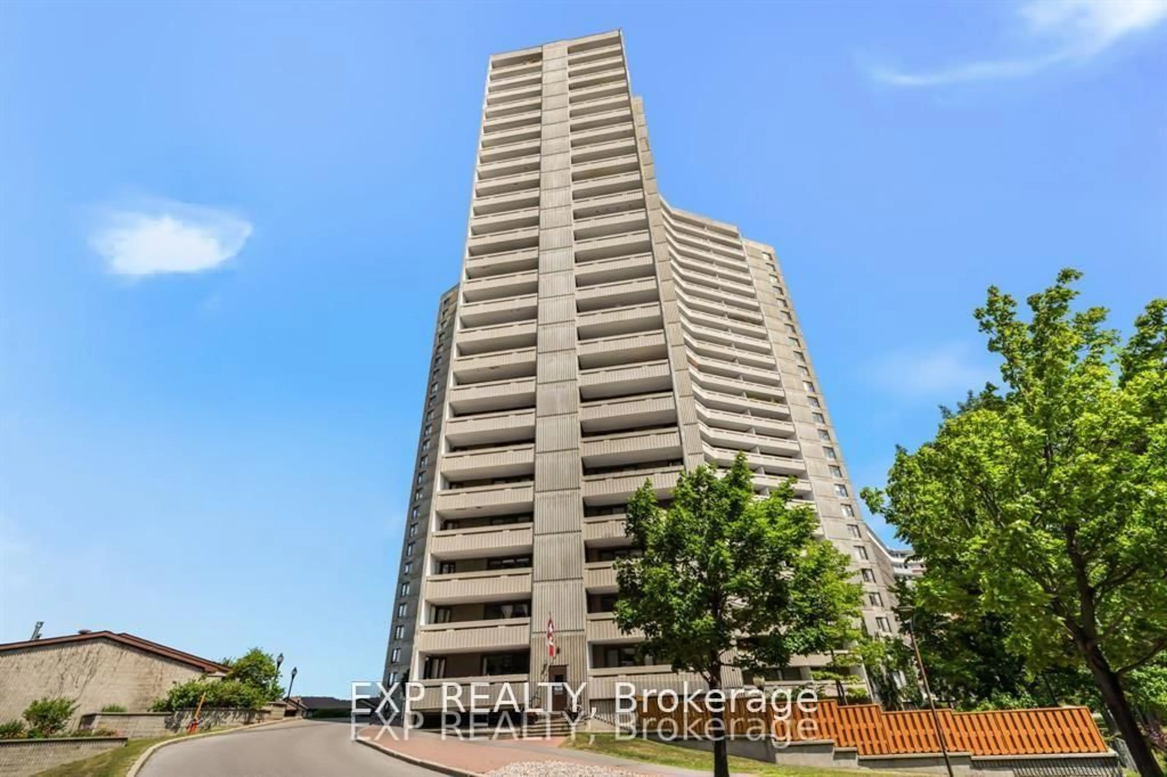 A pic from outside/outdoor area/front of a property/back of a property/a pic from drone, unknown for 1081 Ambleside Dr #1603, Ottawa Ontario K2B 8C8