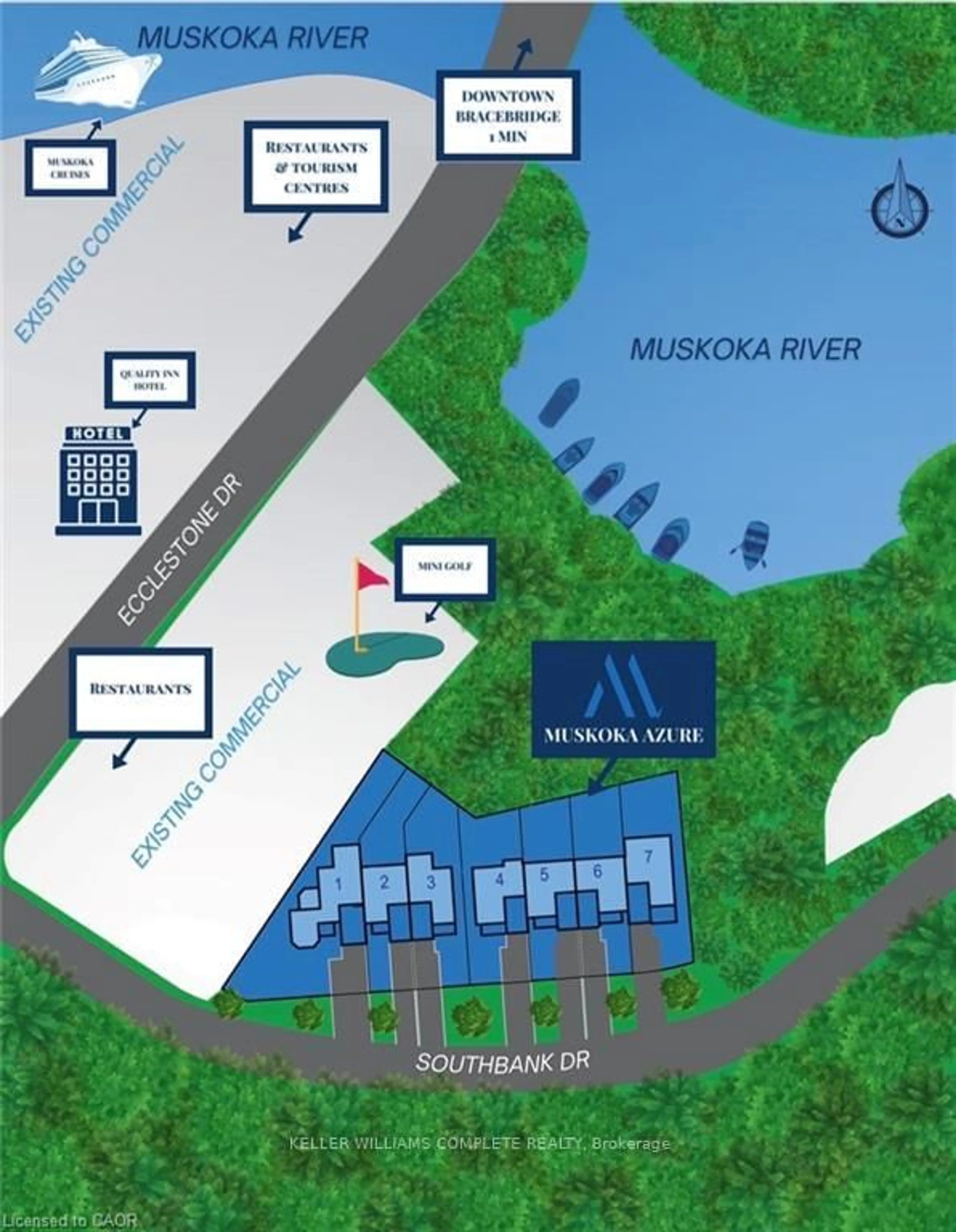 Picture of a map for LOT 6 WALKOUT SOUTHBANK Dr, Bracebridge Ontario P1L 1G2