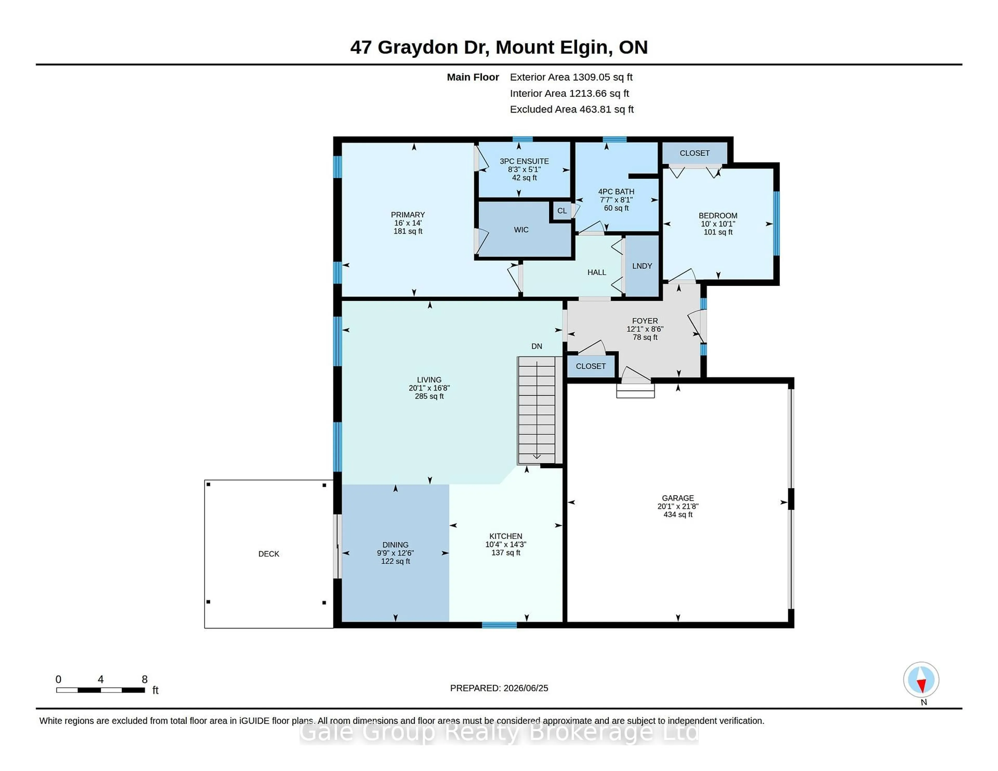 Floor plan for 47 Graydon Dr, South-West Oxford Ontario N0J 1N0