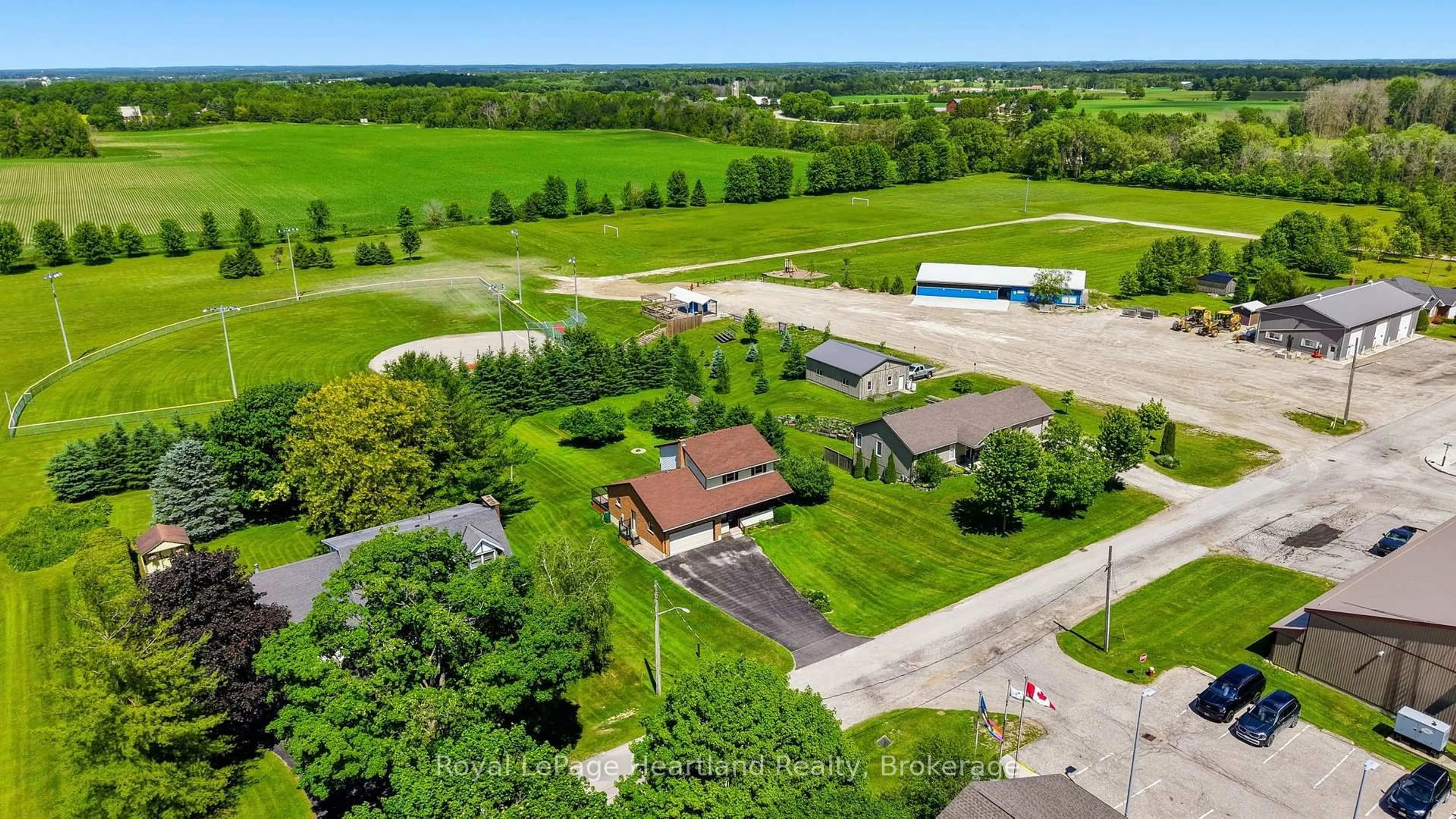A pic from outside/outdoor area/front of a property/back of a property/a pic from drone, building for 6 Brown St, Minto Ontario N0G 1M0