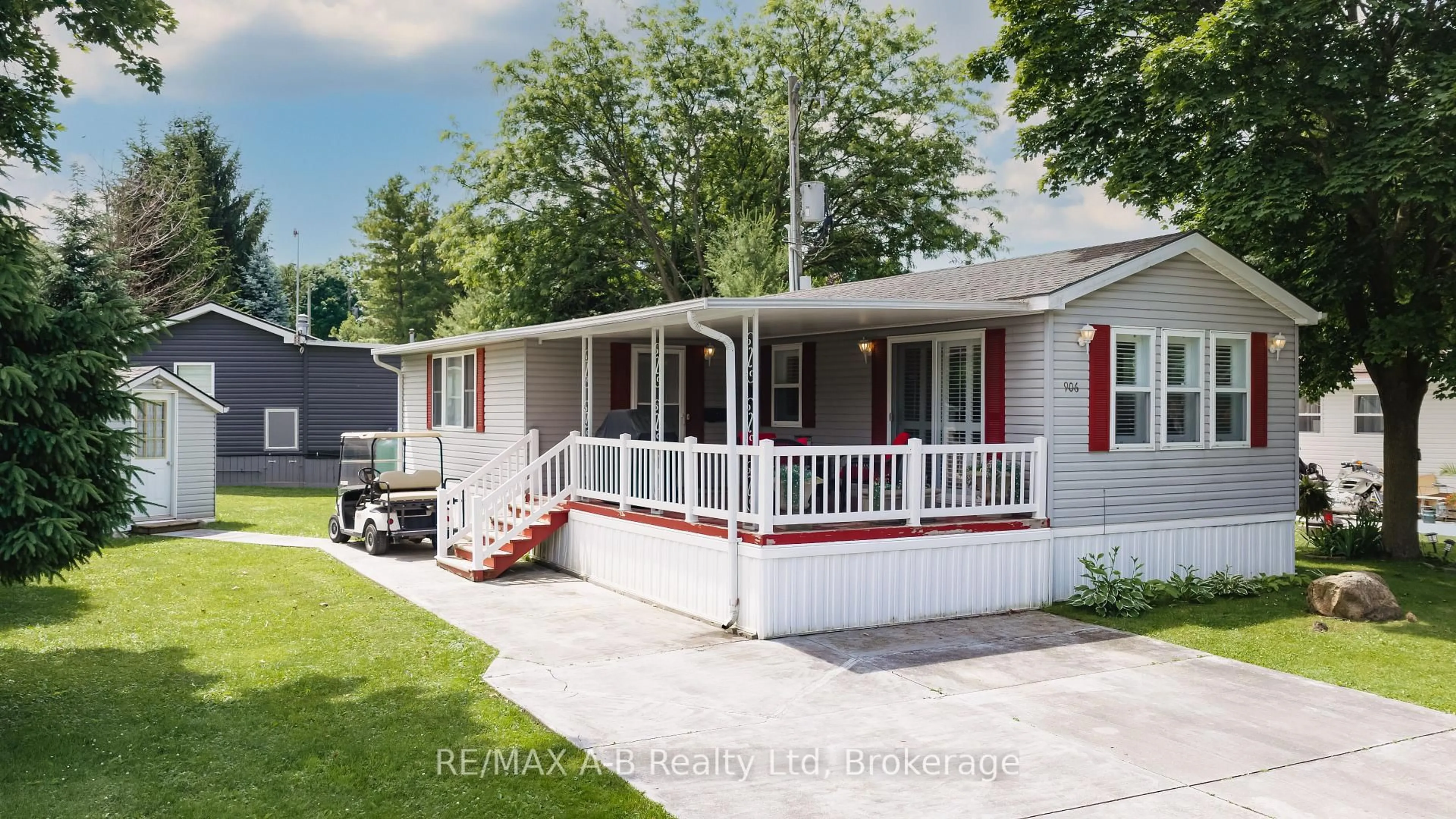 Home with vinyl exterior material, street for 316489 31st Line #906, Zorra Ontario N0J 1J0
