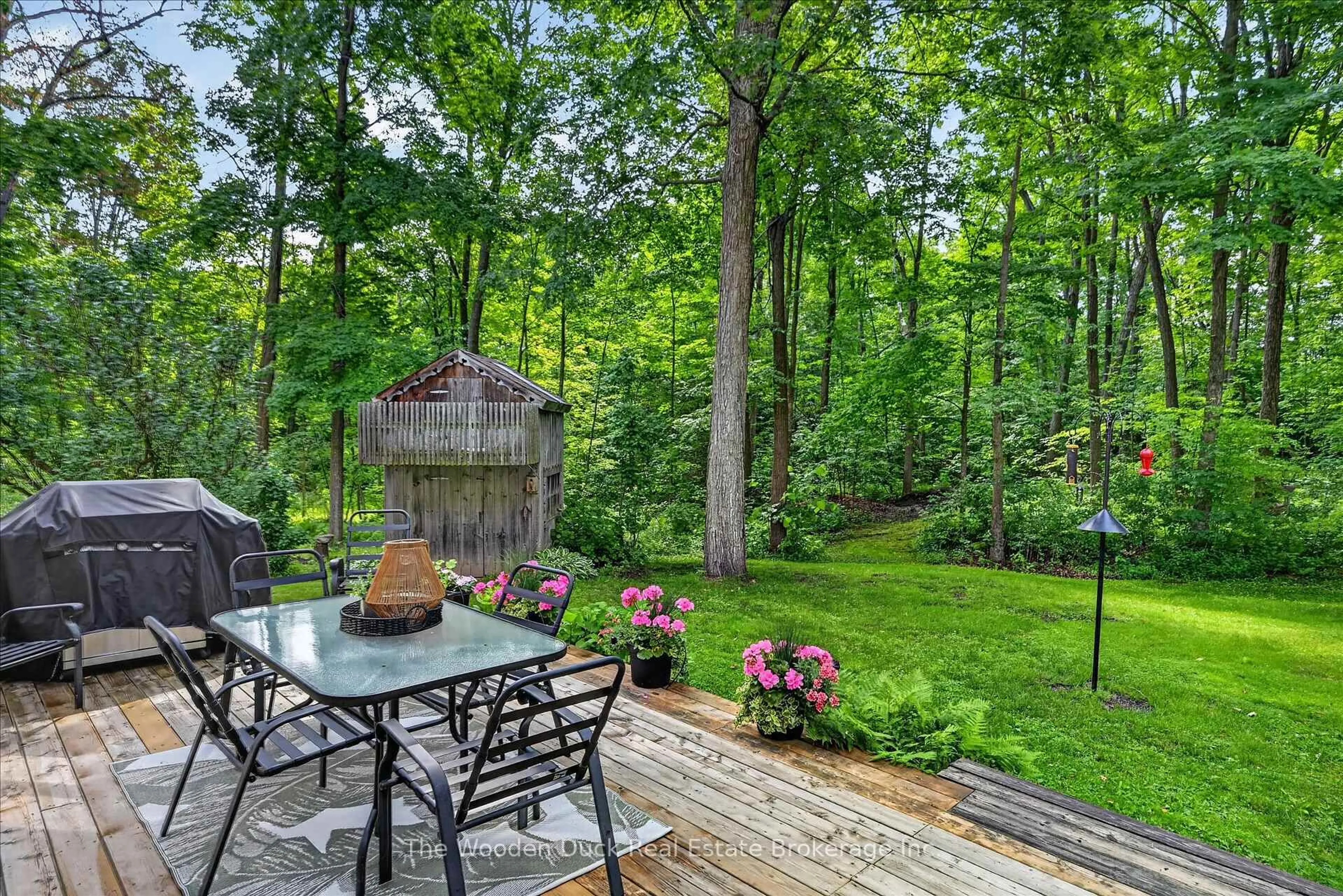 Patio, forest/trees view for 4453 Elmhirst Rd, Otonabee-South Monaghan Ontario K0L 2G0