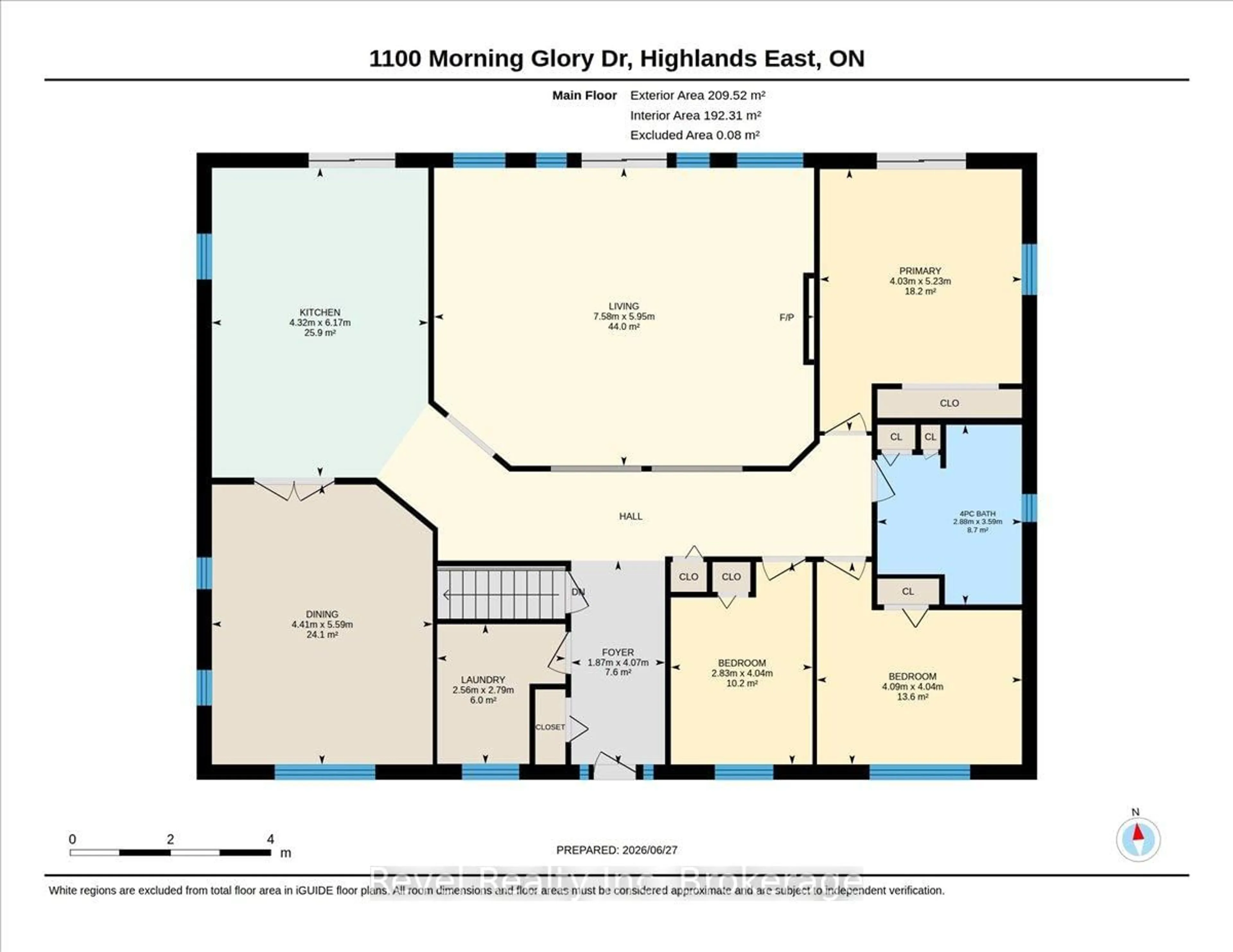 Floor plan for 1100 Morning Glory Dr, Highlands East Ontario K0M 1R0