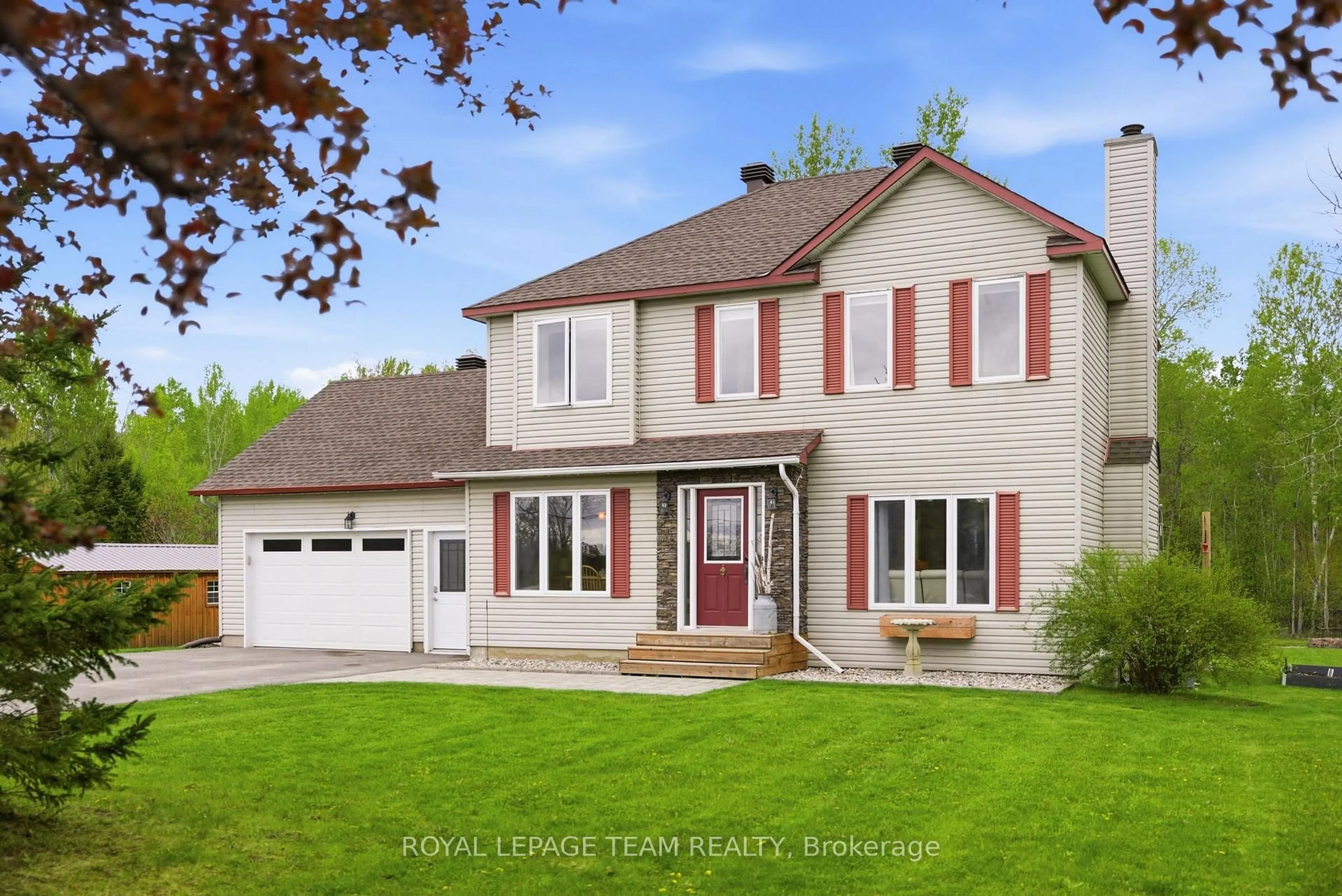Home with vinyl exterior material, street for 480 Dennison Rd, North Grenville Ontario K0G 1J0