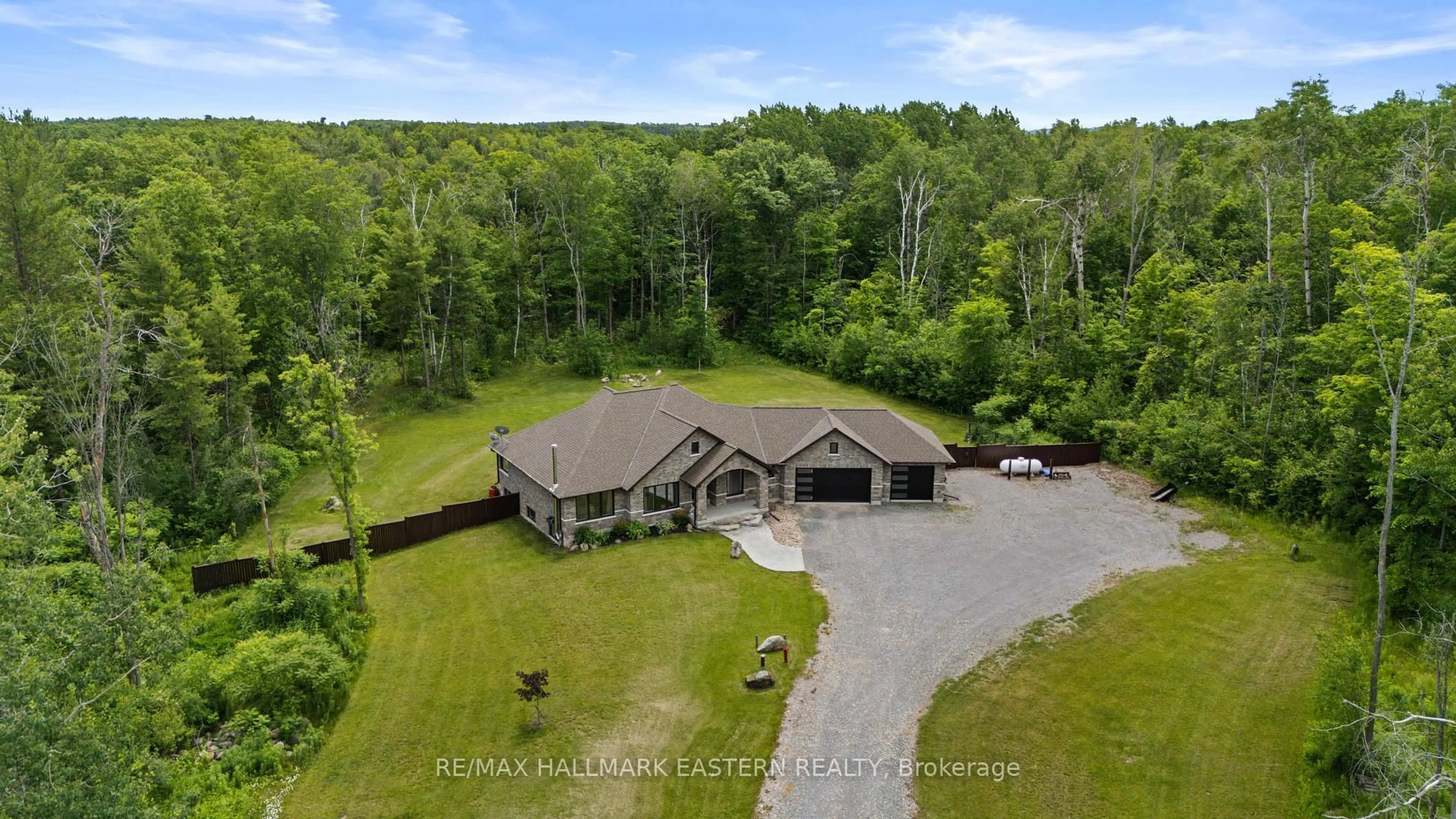 A pic from outside/outdoor area/front of a property/back of a property/a pic from drone, water/lake/river/ocean view for 202 Richardson Rd, Trent Hills Ontario K0L 1Y0