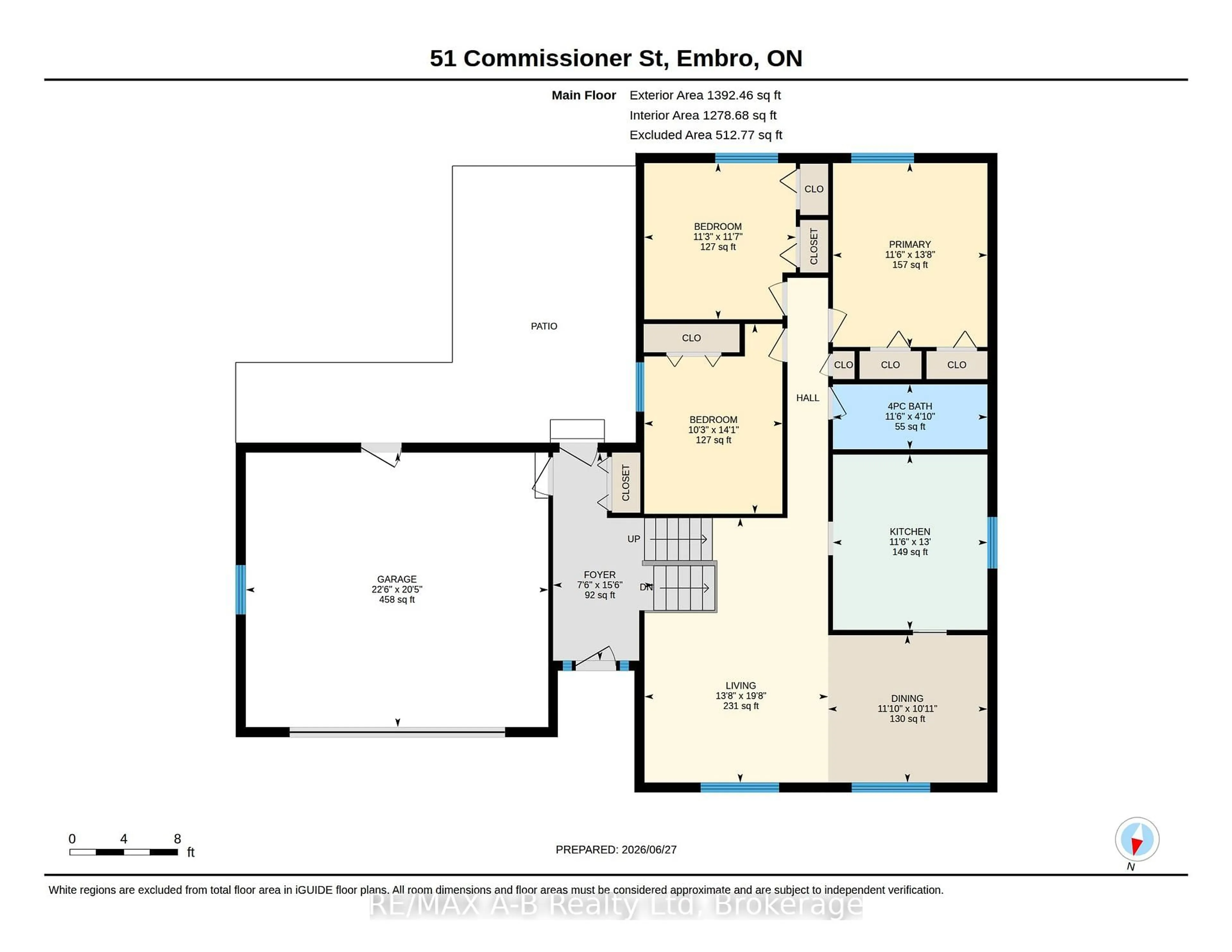 Floor plan for 51 Commissioner St, Zorra Ontario N0J 1J0