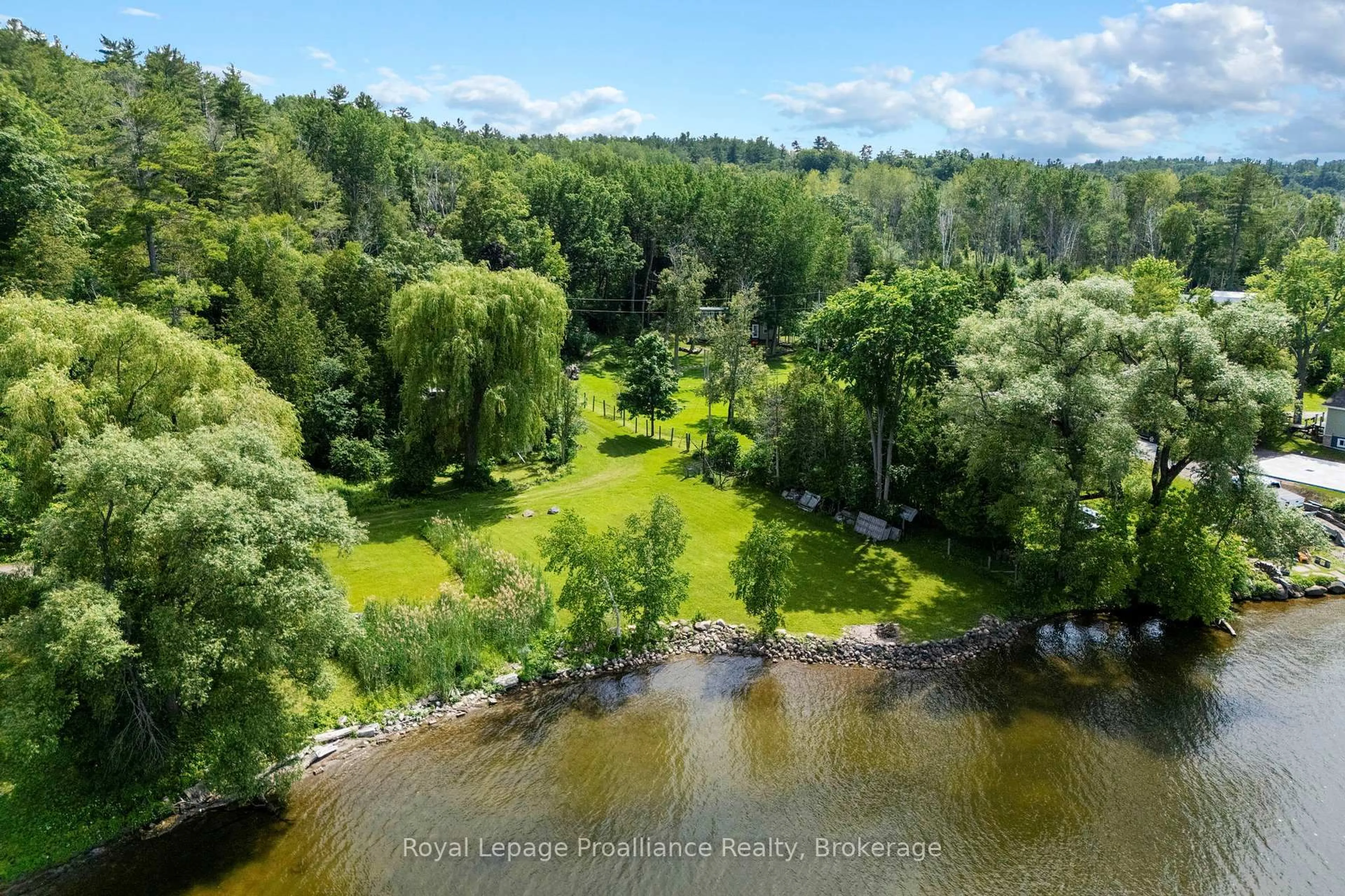 A pic from outside/outdoor area/front of a property/back of a property/a pic from drone, water/lake/river/ocean view for 5248 King Rd 325 Rd, Hamilton Township Ontario K0K 2E0