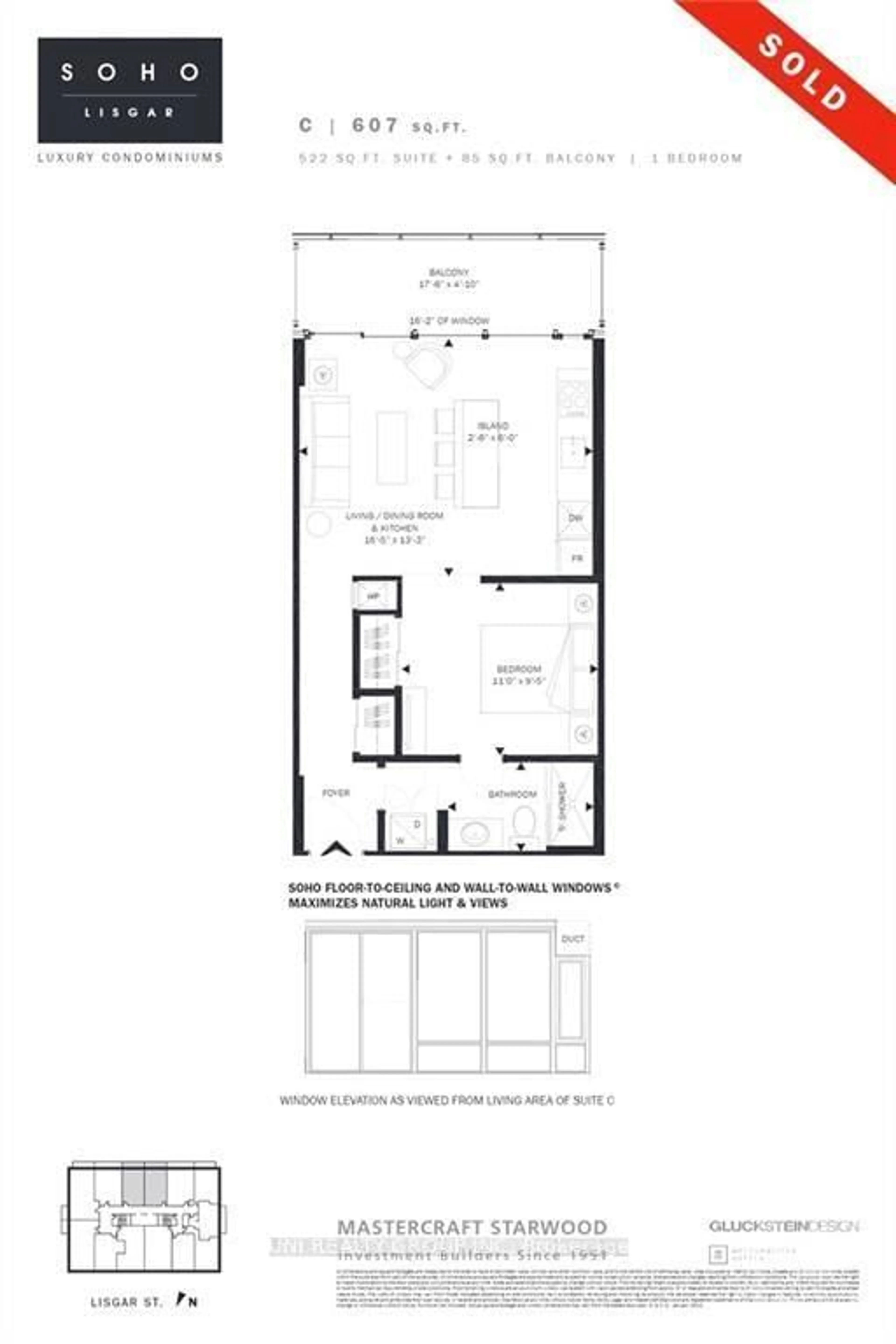 Floor plan for 300 LISGAR St #1206, Ottawa Ontario K2P 0E2