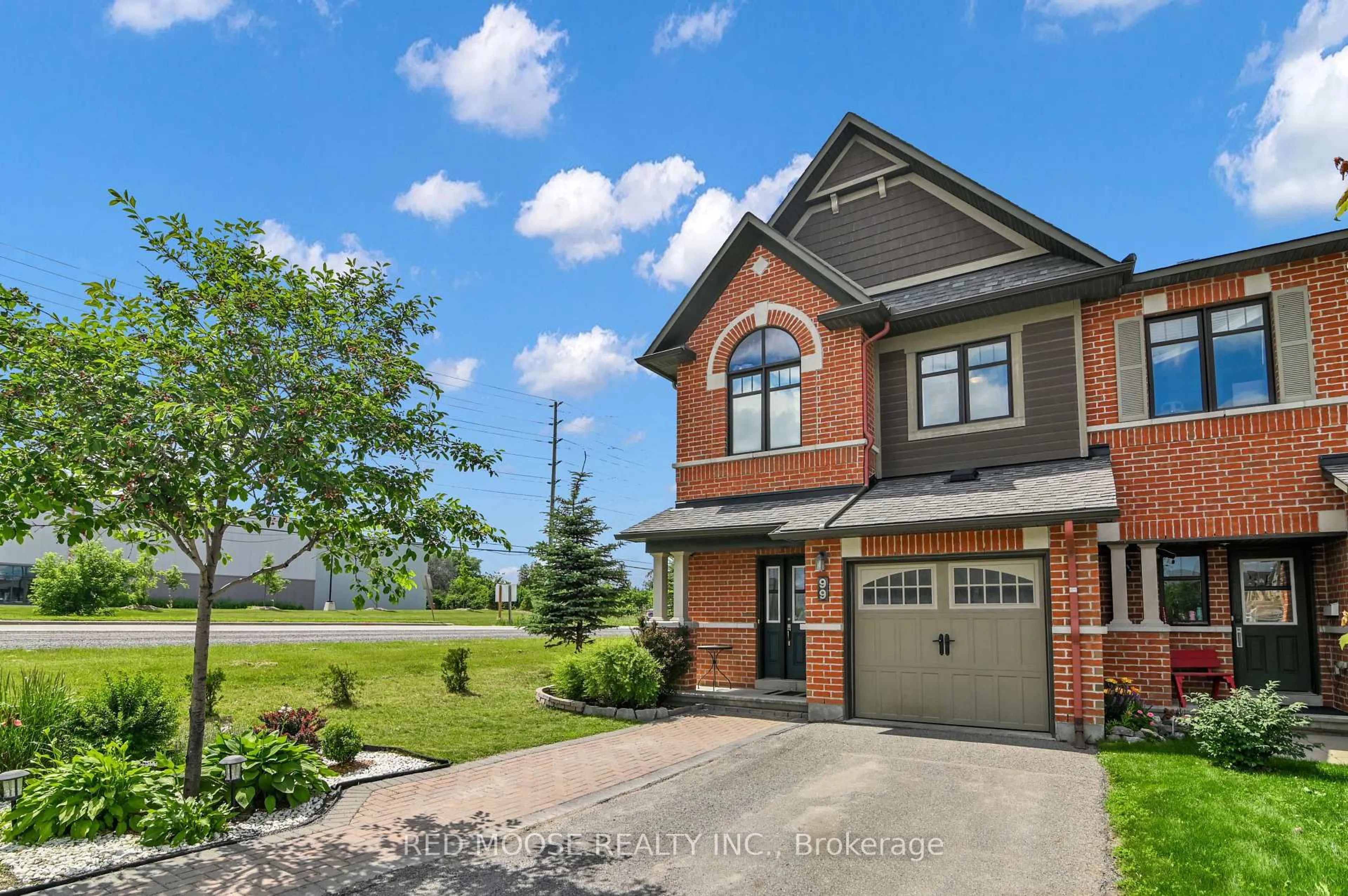 Home with brick exterior material, street for 99 Calvington Ave, Ottawa Ontario K2T 0H7