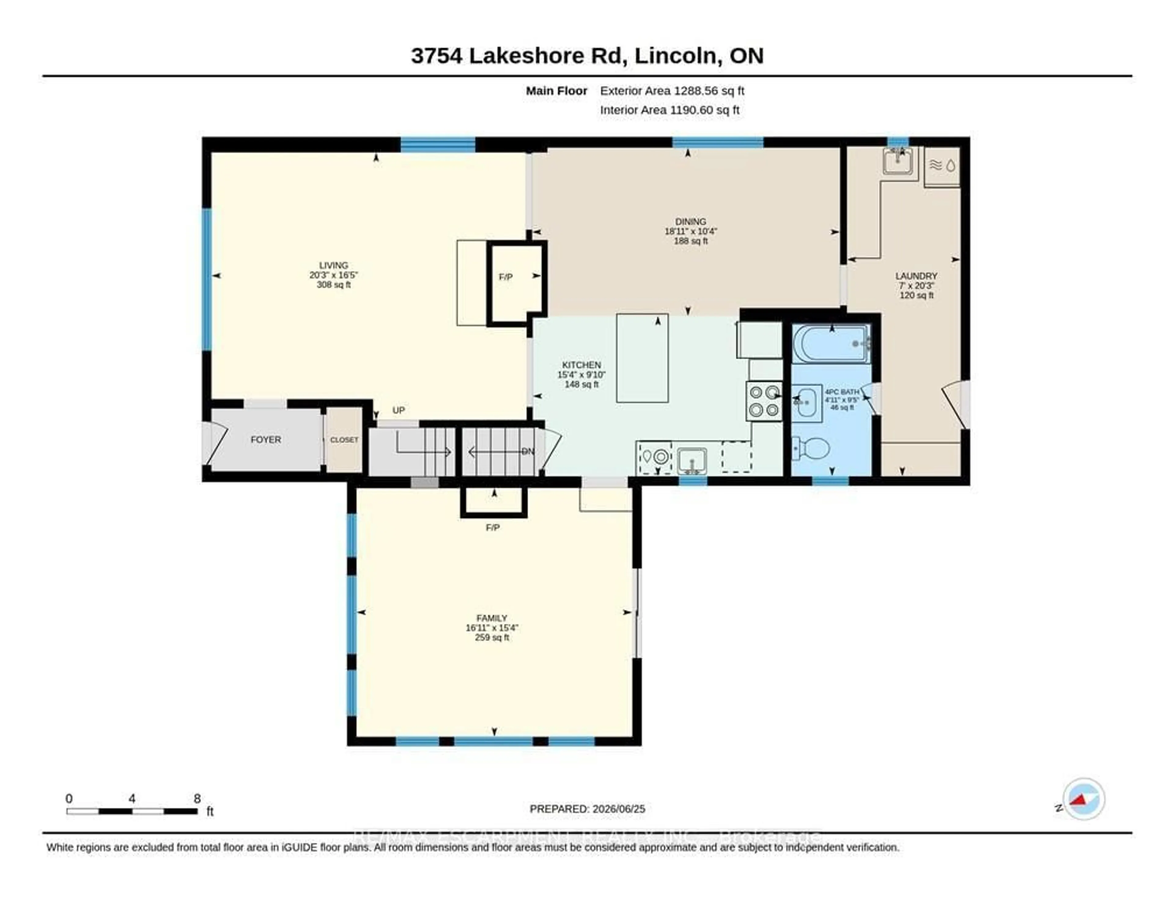 Floor plan for 3754 LAKESHORE Rd, Lincoln Ontario L3J 0X2