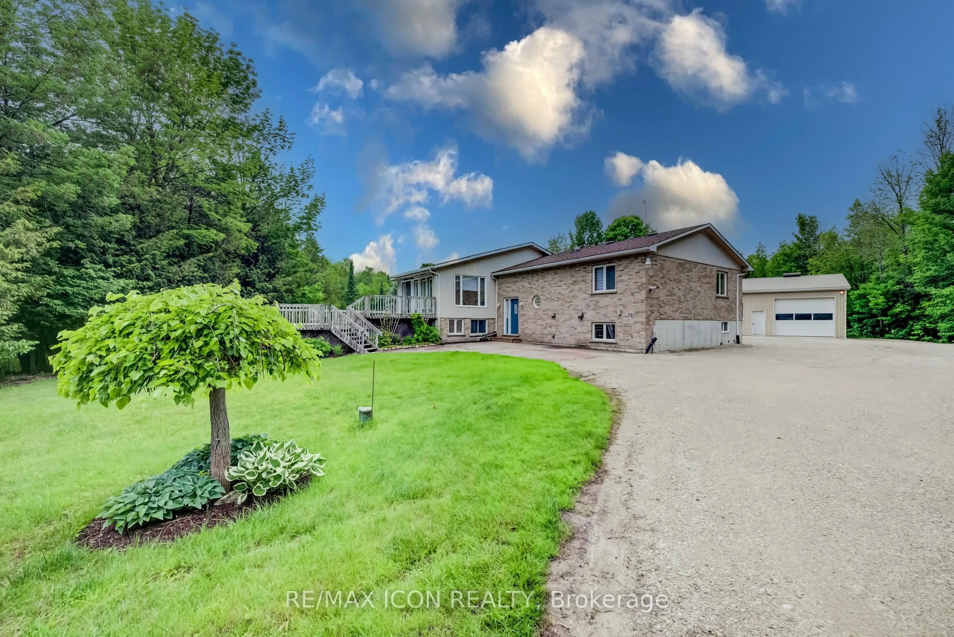A pic from outside/outdoor area/front of a property/back of a property/a pic from drone, water/lake/river/ocean view for 7298 8 Sdrd, Wellington North Ontario N0G 1A0