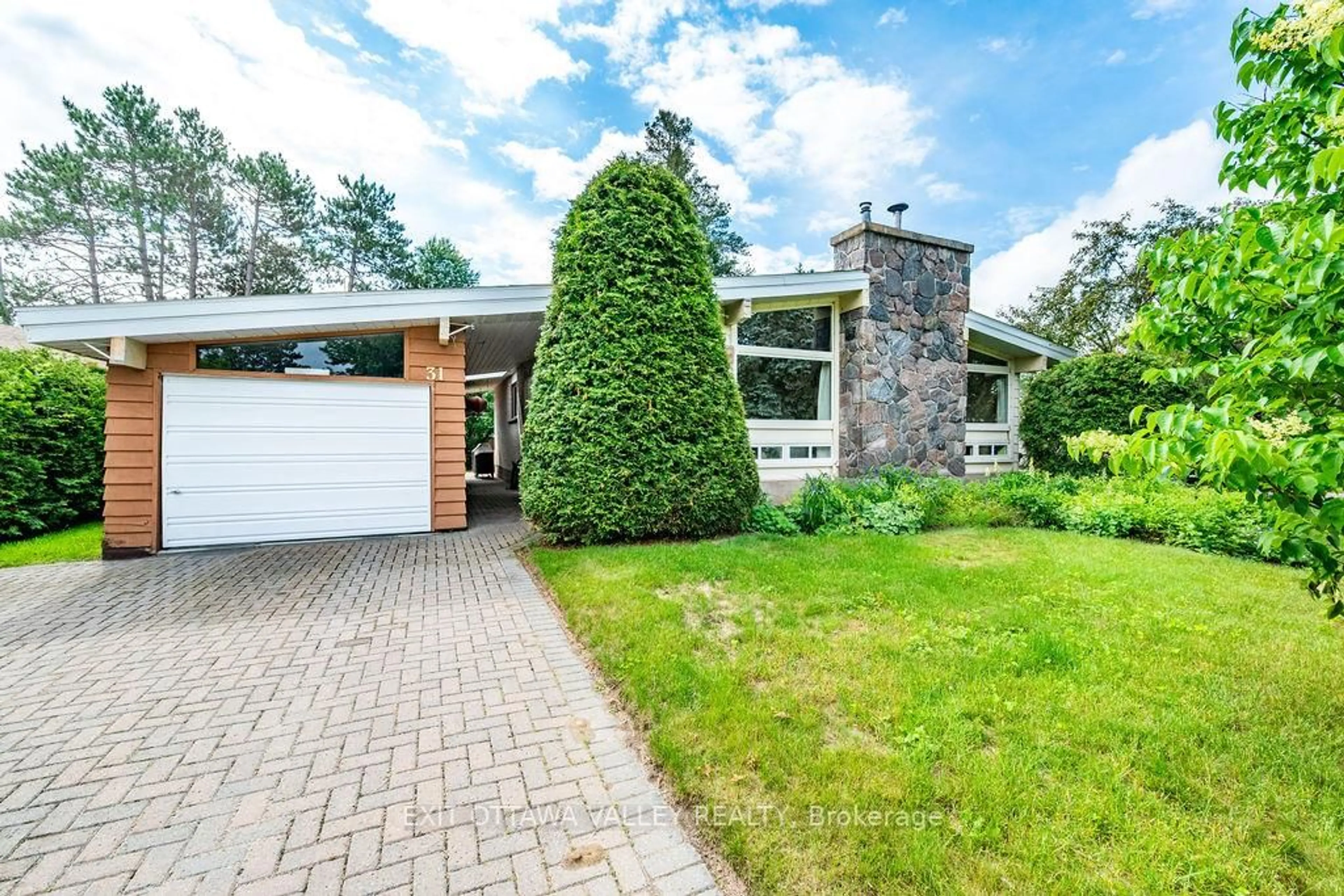 Home with brick exterior material, street for 31 Claremount Rd, Deep River Ontario K0J 1P0