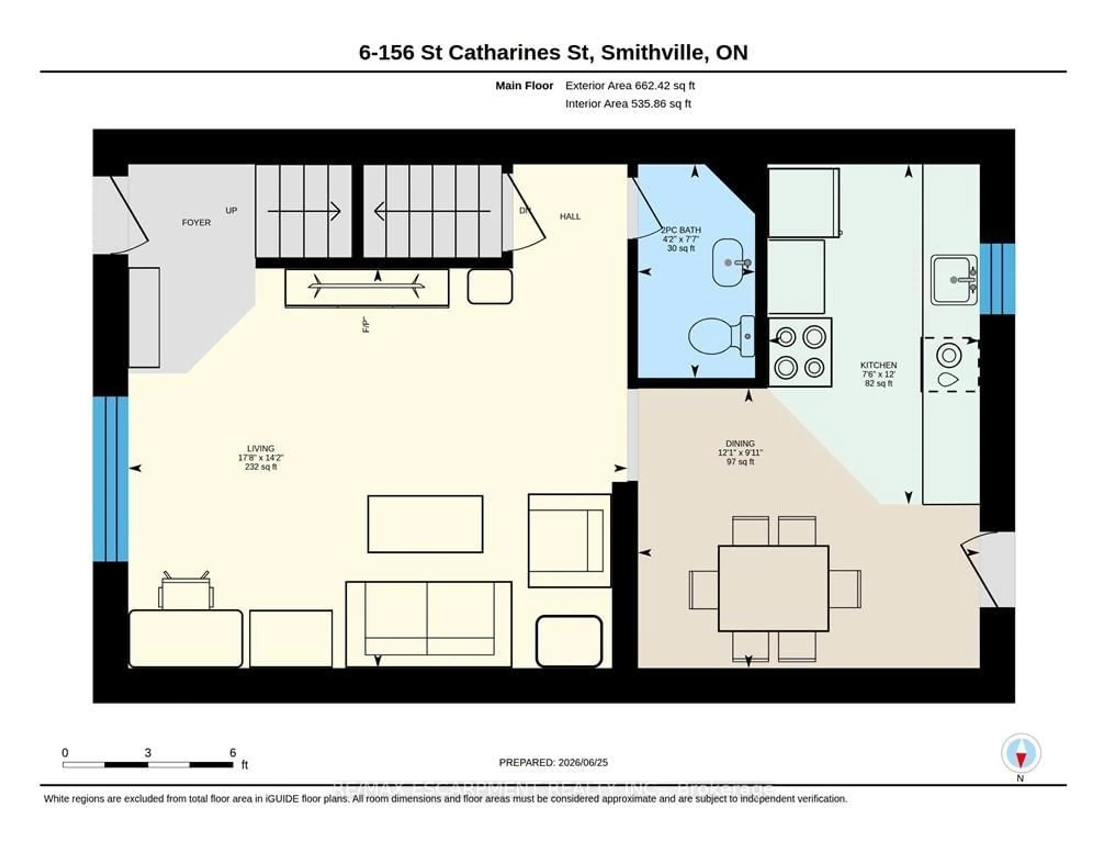Floor plan for 156 St Catharines St #6, West Lincoln Ontario L0R 2A0